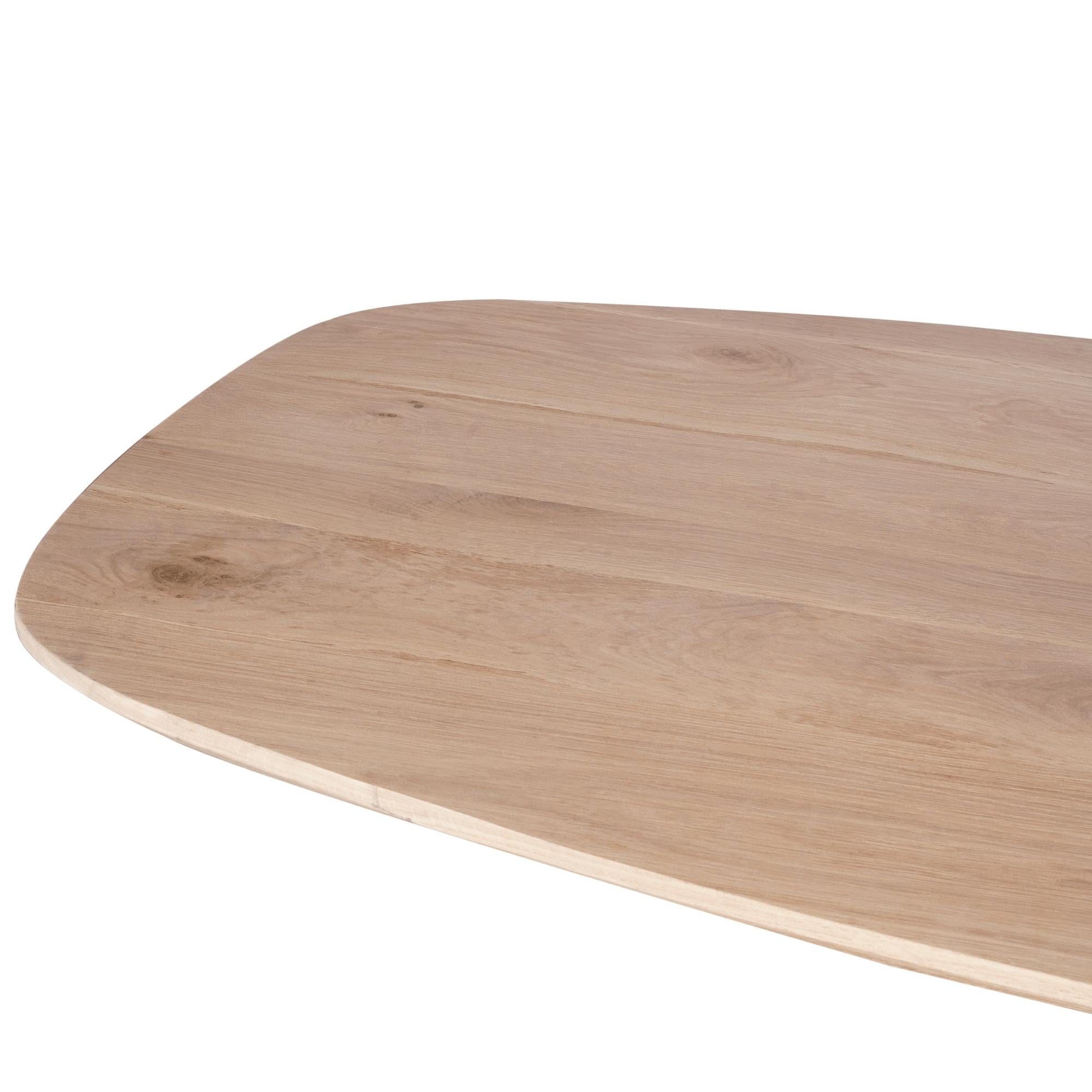 Eiken eettafel Ferris | Deens Ovaal 200 cm | Naturel - Industrieelinhuis.nl