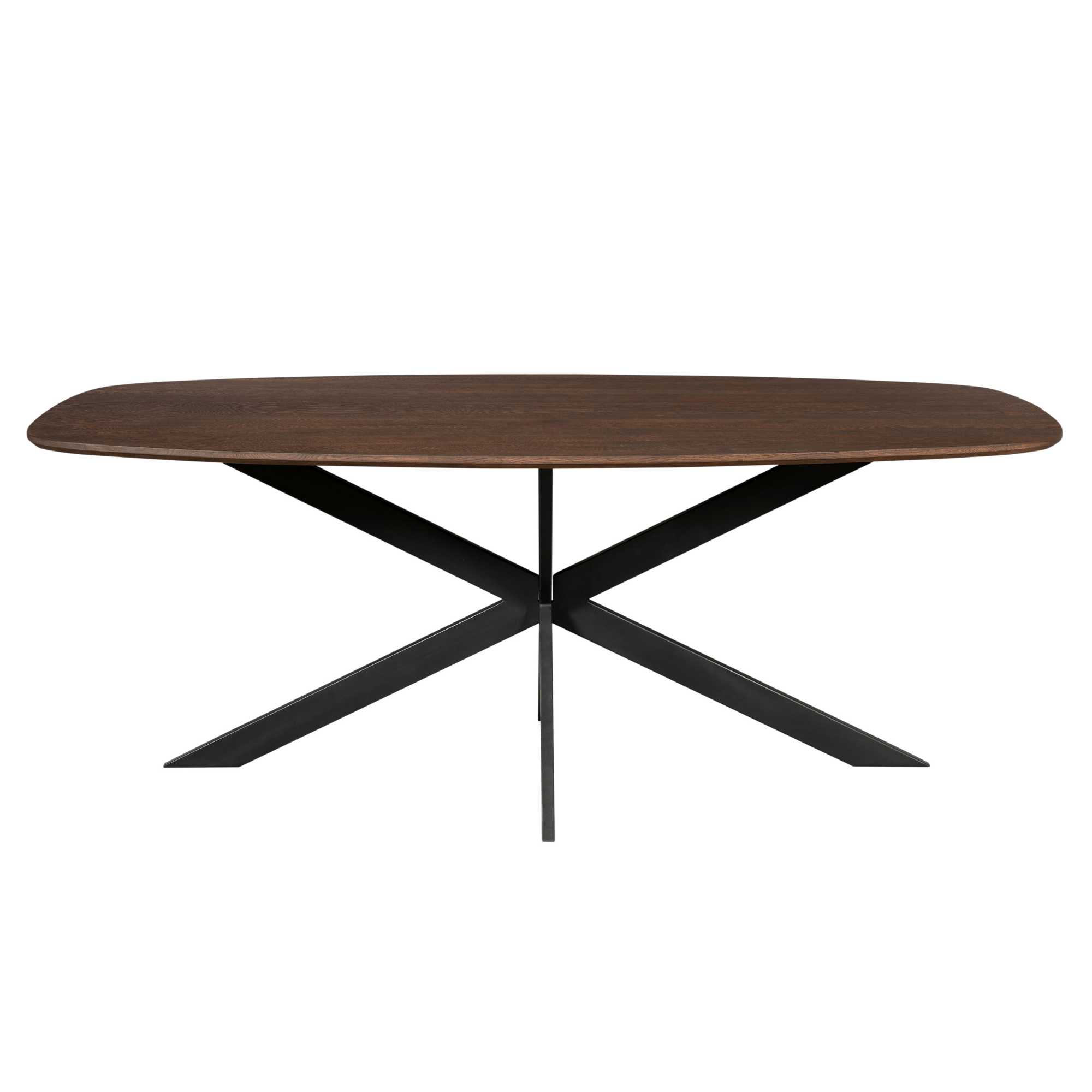 Eiken eettafel Ferris Deens Ovaal Bruin 280 cm