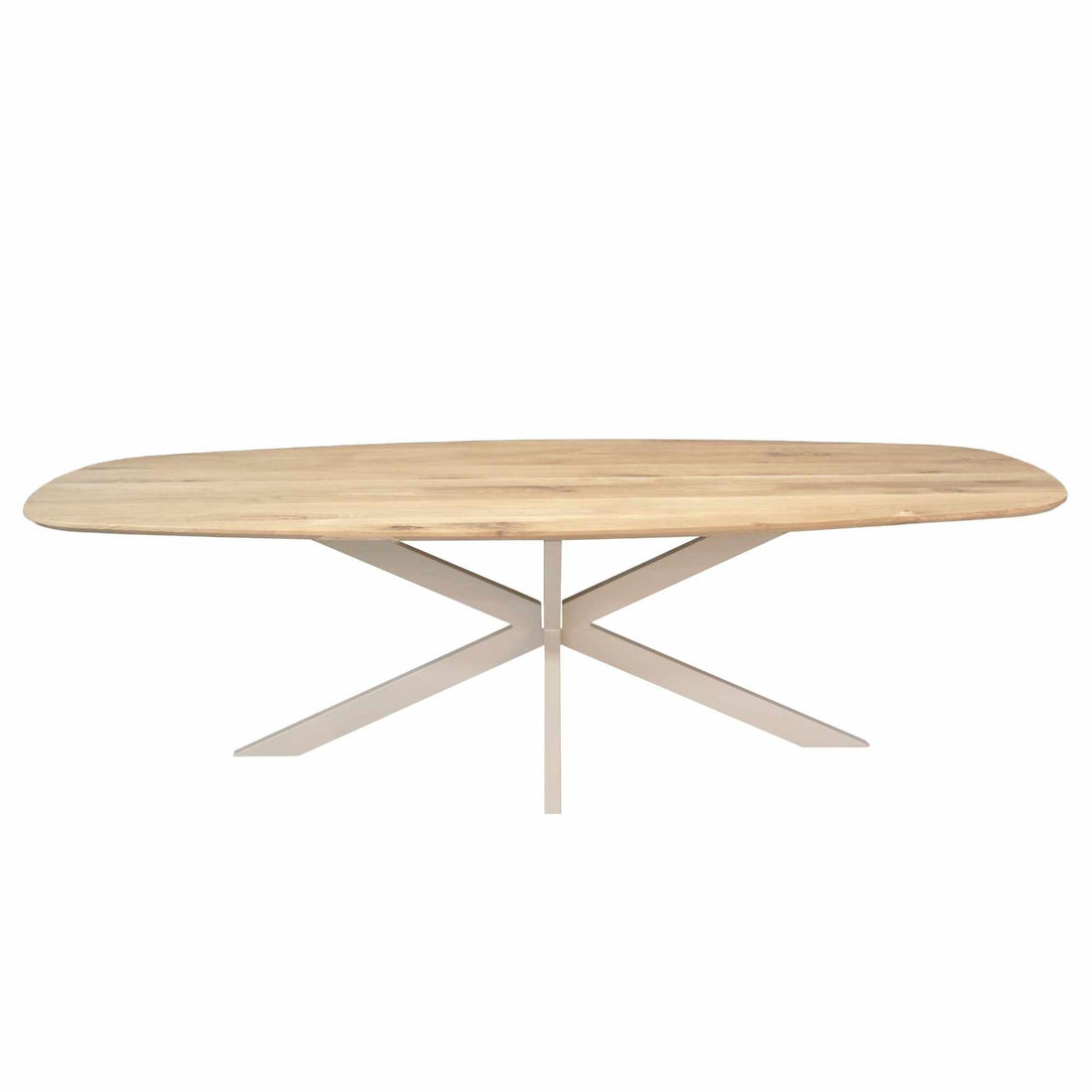 Eiken eettafel Ferris | Deens Ovaal 280 cm | Naturel | Poot Sand - Industrieelinhuis.nl