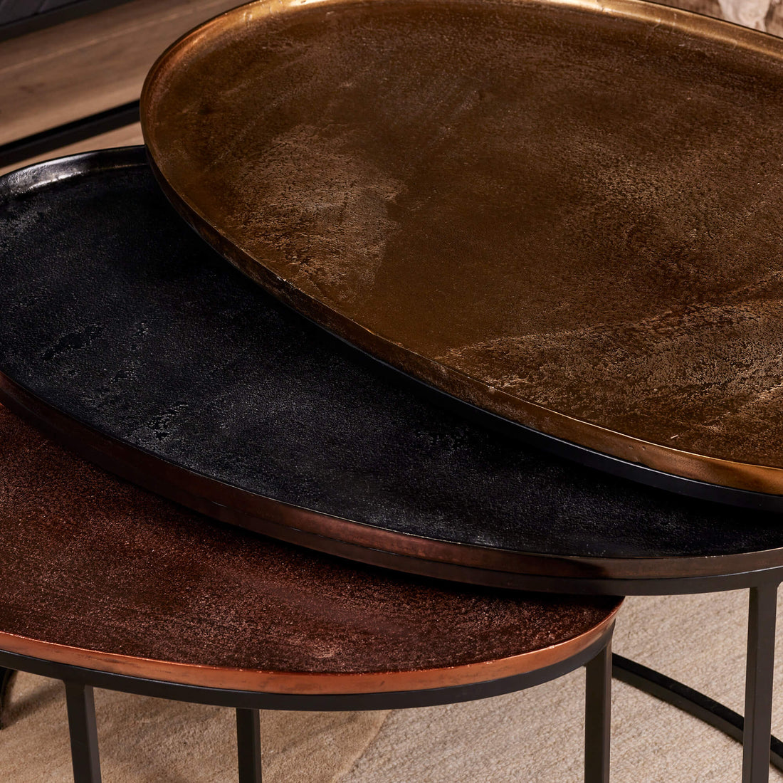 Salontafel Raley | 100 cm | Set van 3 - Industrieelinhuis.nl