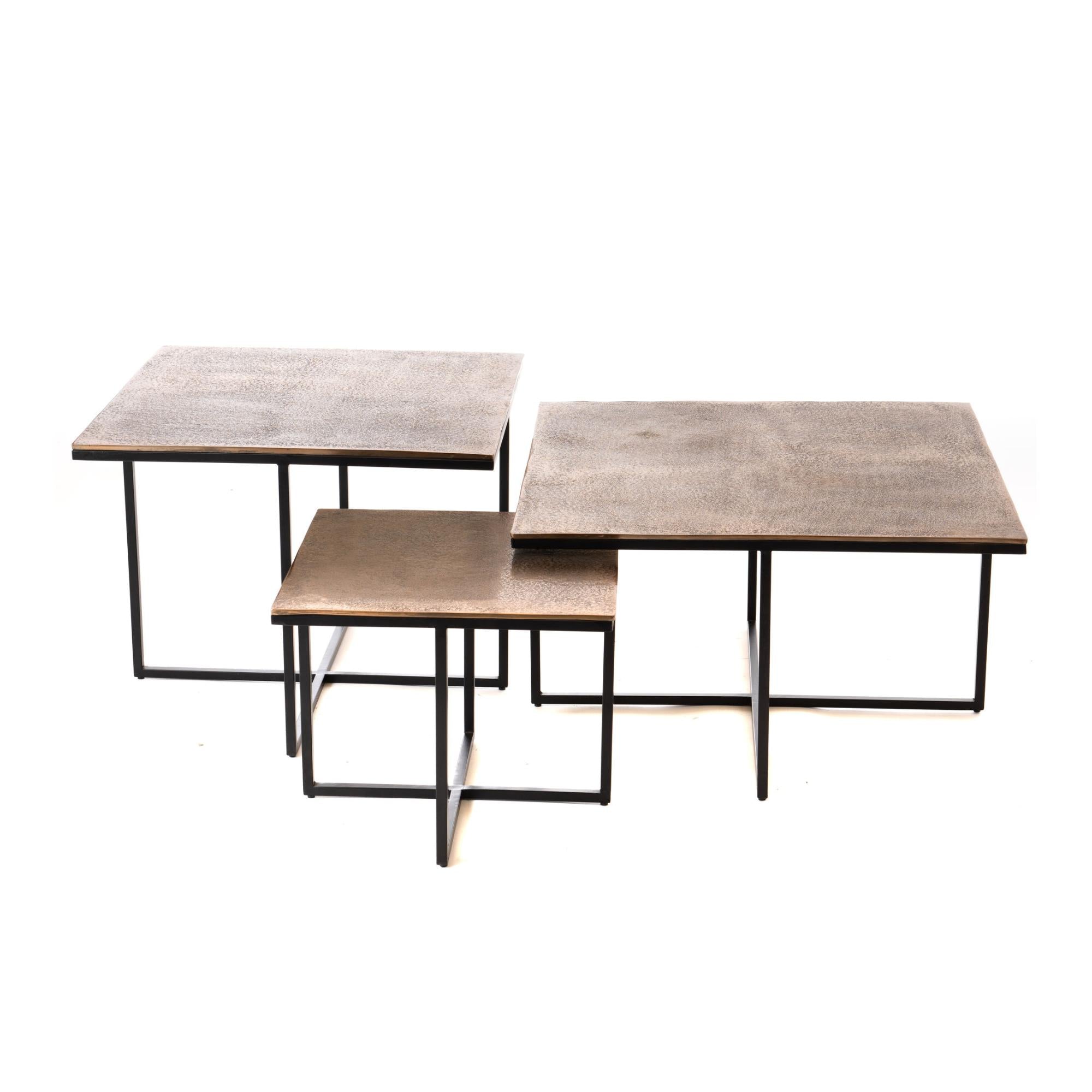 Salontafel Joelle | Set van 3 - Industrieelinhuis.nl