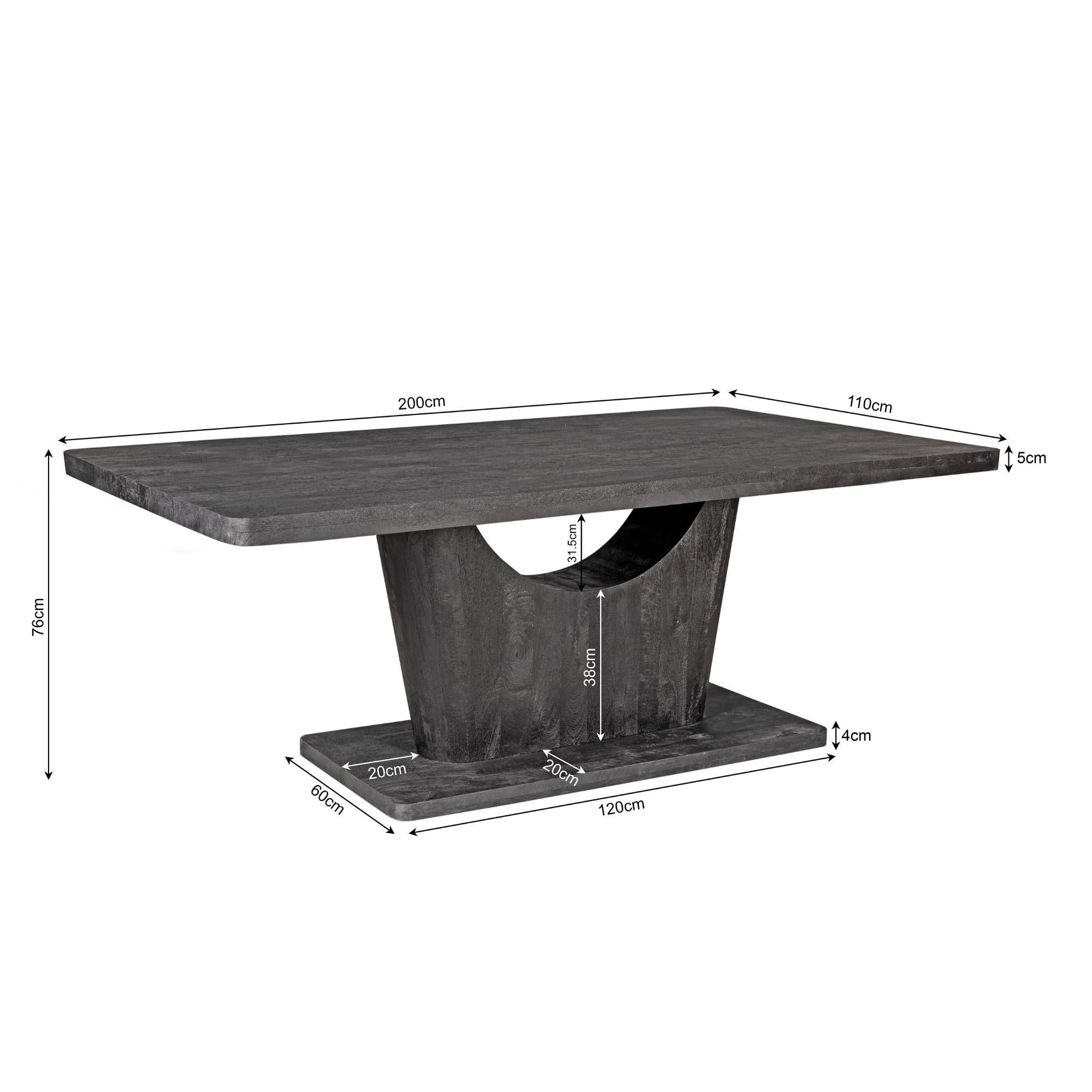 Eettafel Voco | 200 cm | Brown - Industrieelinhuis.nl