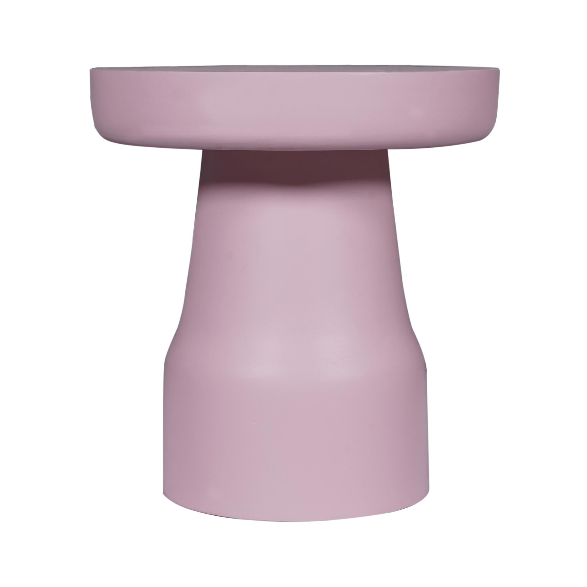 Bijzettafel Drum Roze - Industrieelinhuis.nl