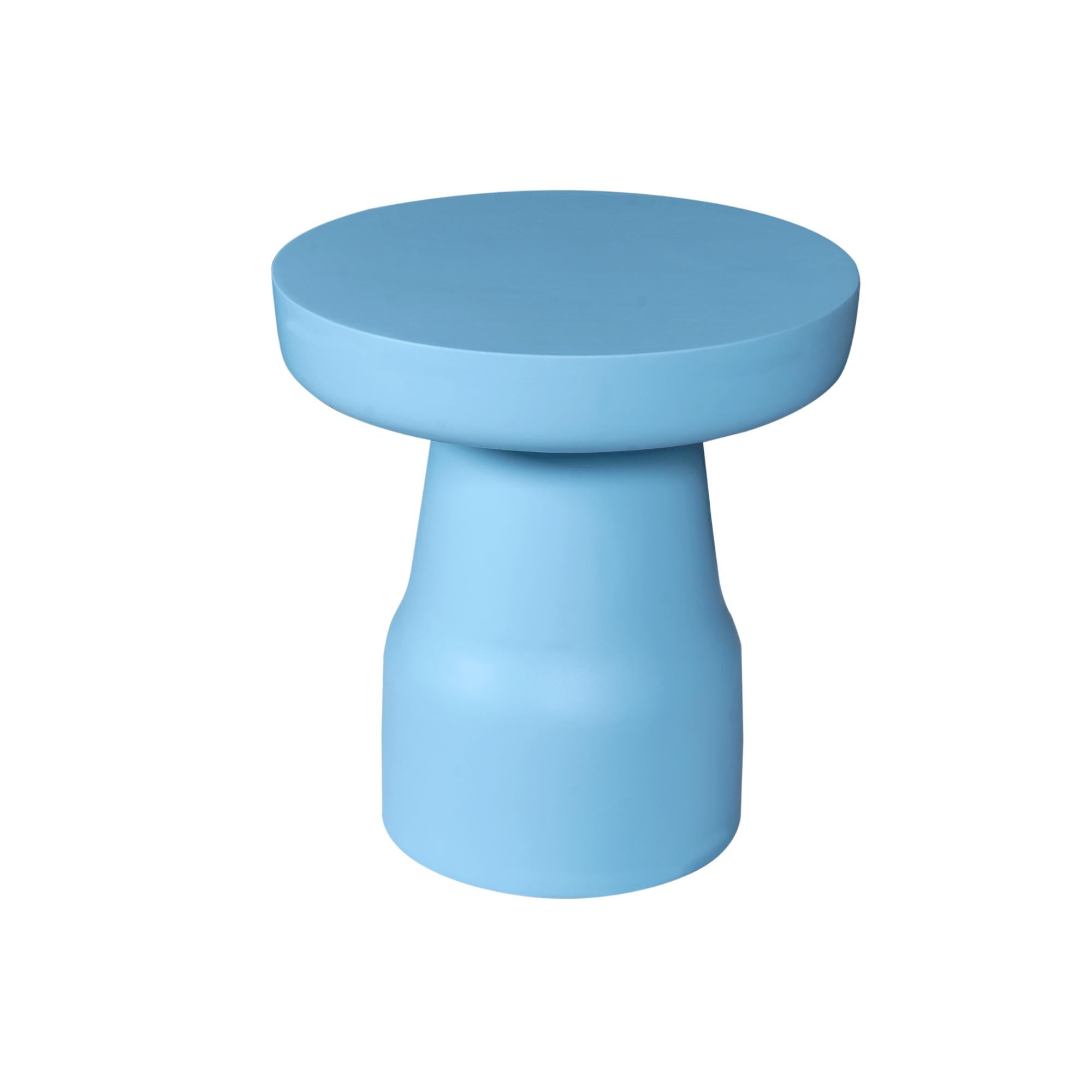 Bijzettafel Drum Blauw - Industrieelinhuis.nl
