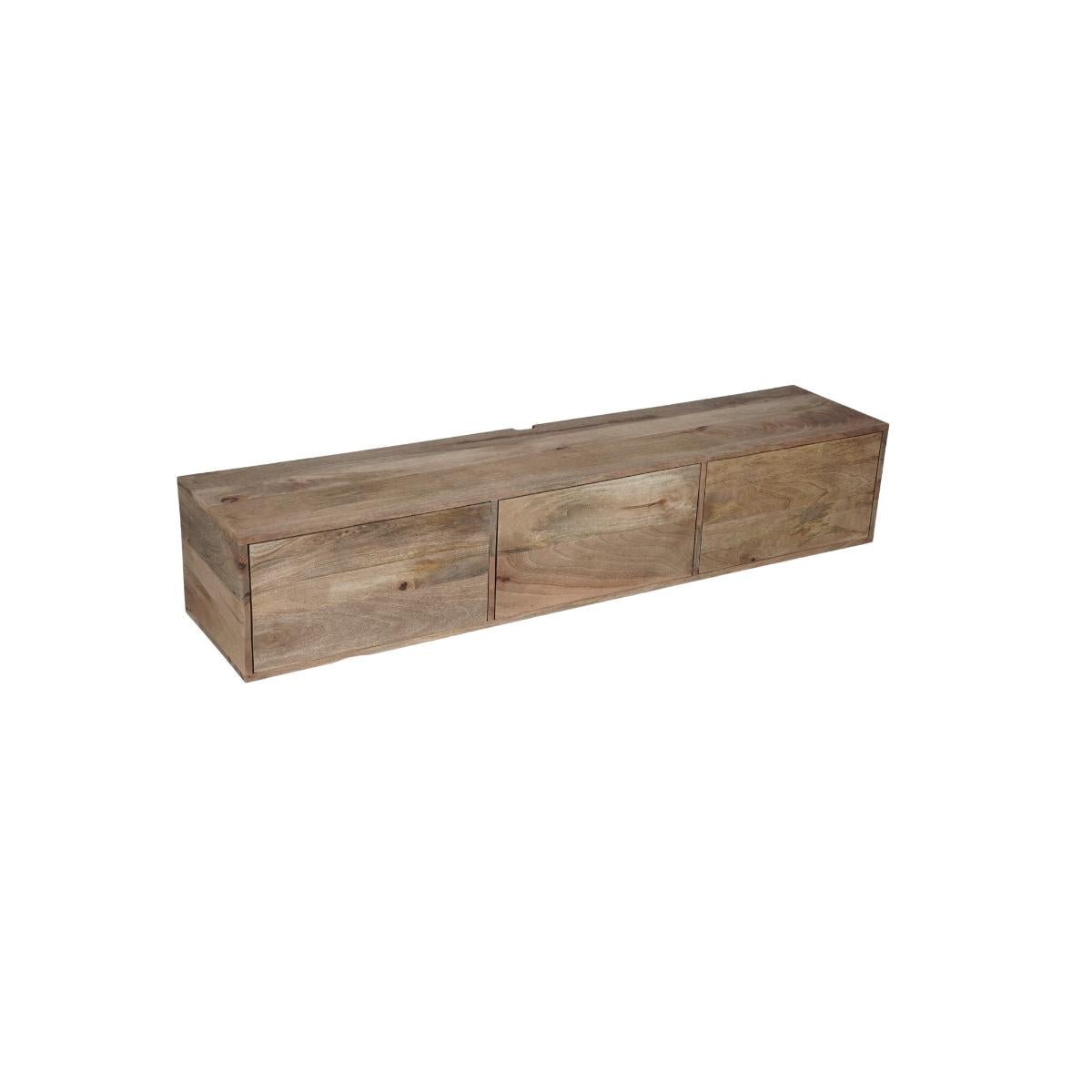 Zwevend tv meubel Vision Naturel | 160 cm - Industrieelinhuis.nl