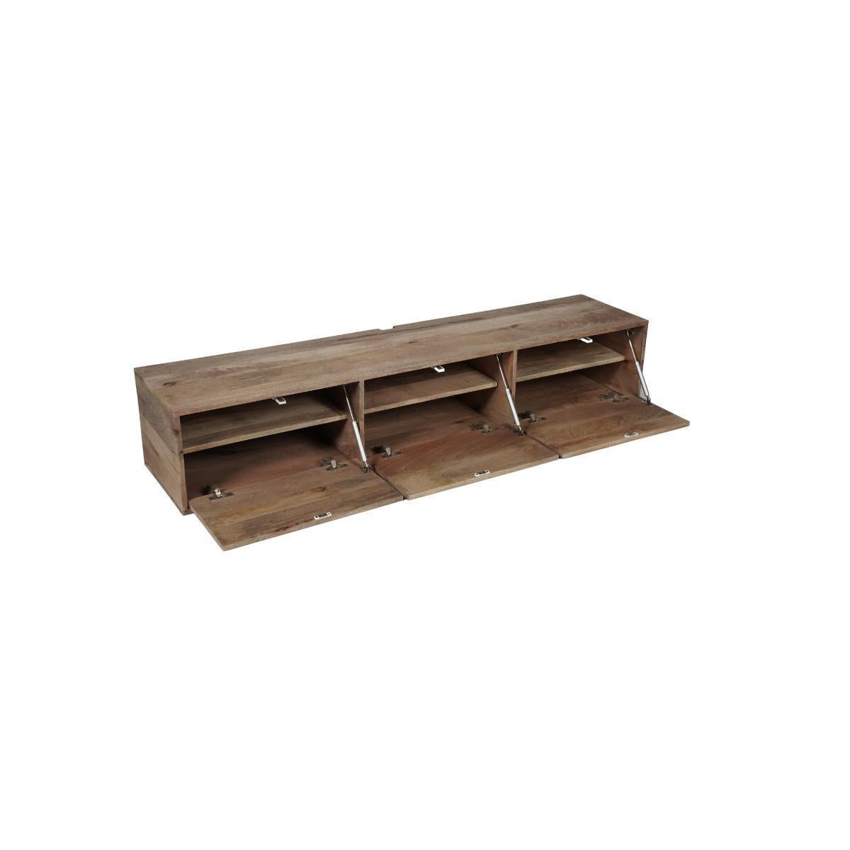 Zwevend tv meubel Vision Naturel | 160 cm - Industrieelinhuis.nl