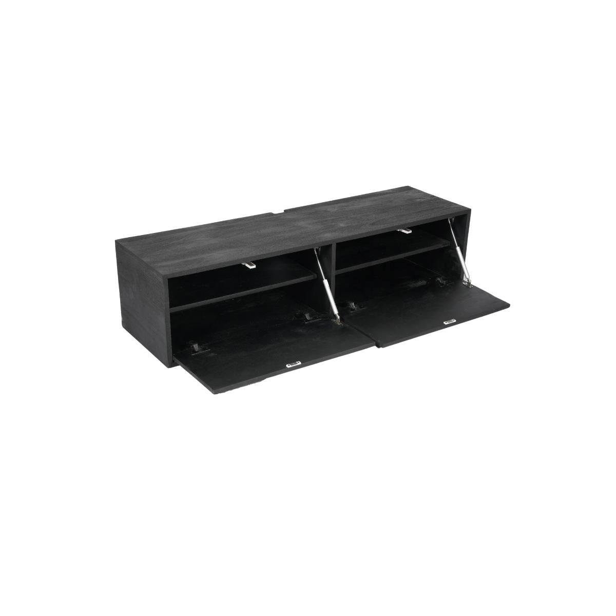 Zwevend tv meubel Vista Black | 120 cm - Industrieelinhuis.nl