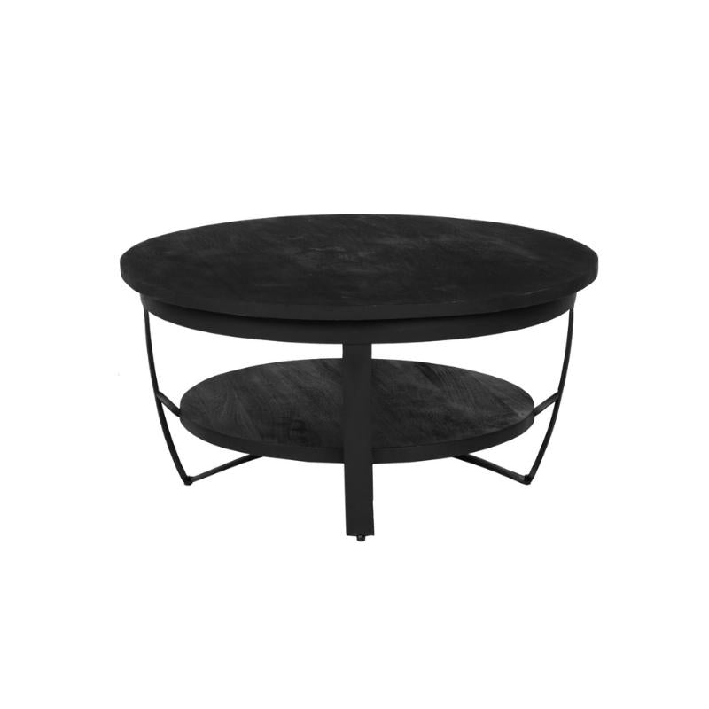 Salontafel Paras Black 90 cm - Industrieelinhuis.nl