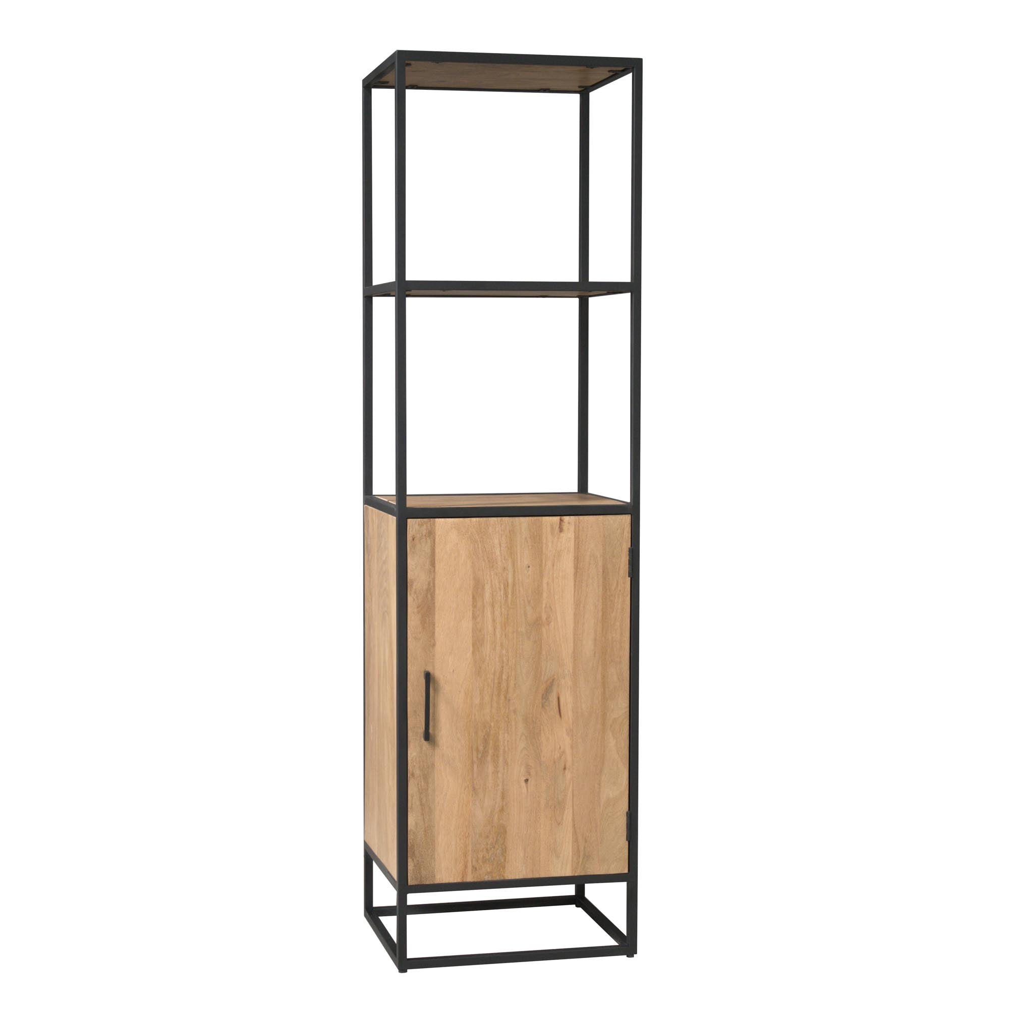 Boekenkast Dakota 1 deur | 55 cm - Industrieelinhuis.nl