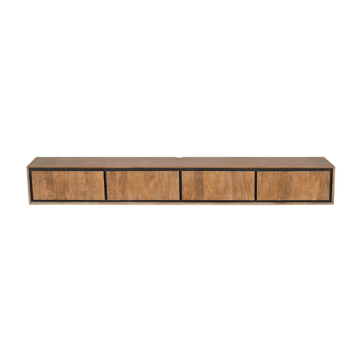 Zwevend tv meubel RichWood | 200 cm - Industrieelinhuis.nl
