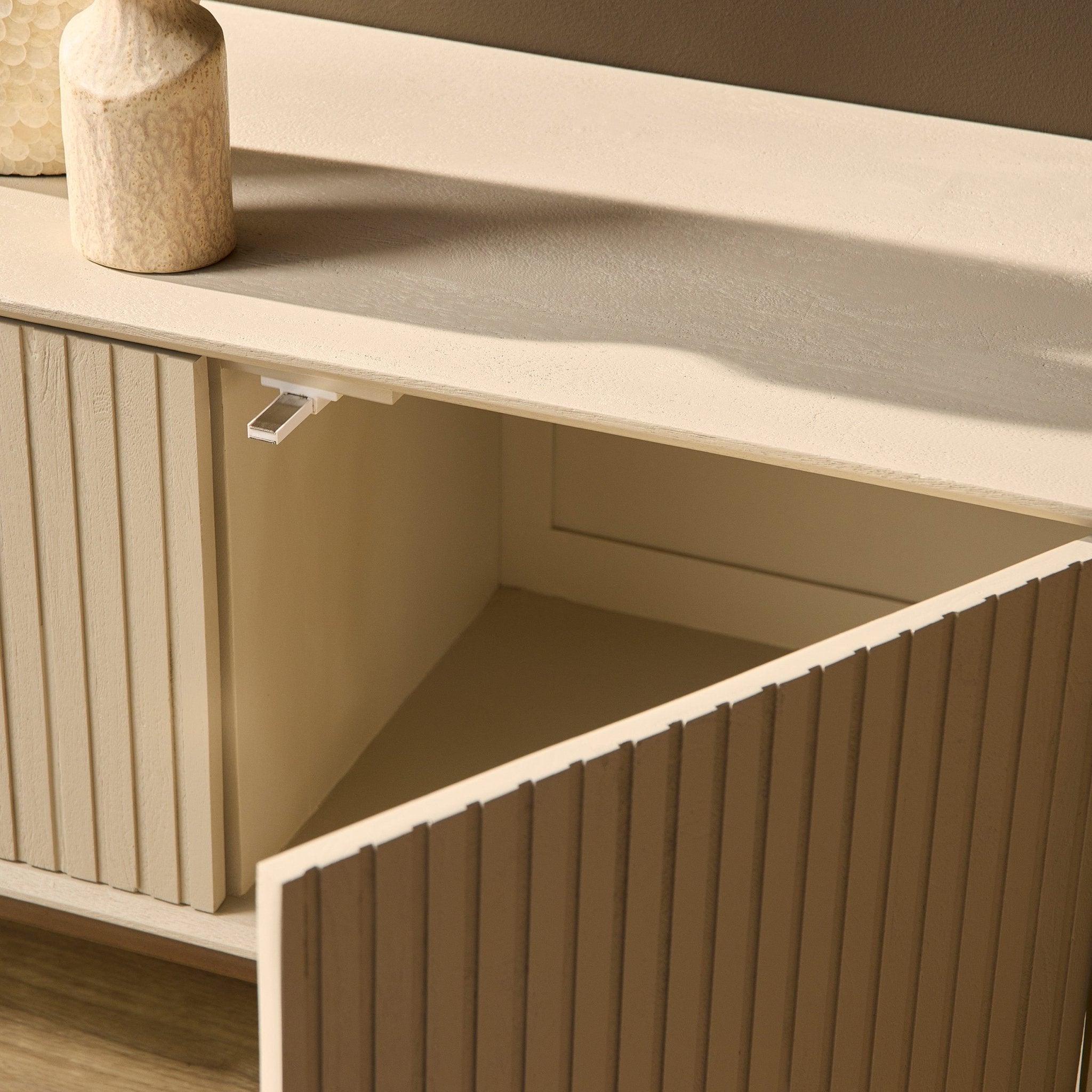 Tv meubel Beige Madison Sand 210 cm - Industrieelinhuis.nl