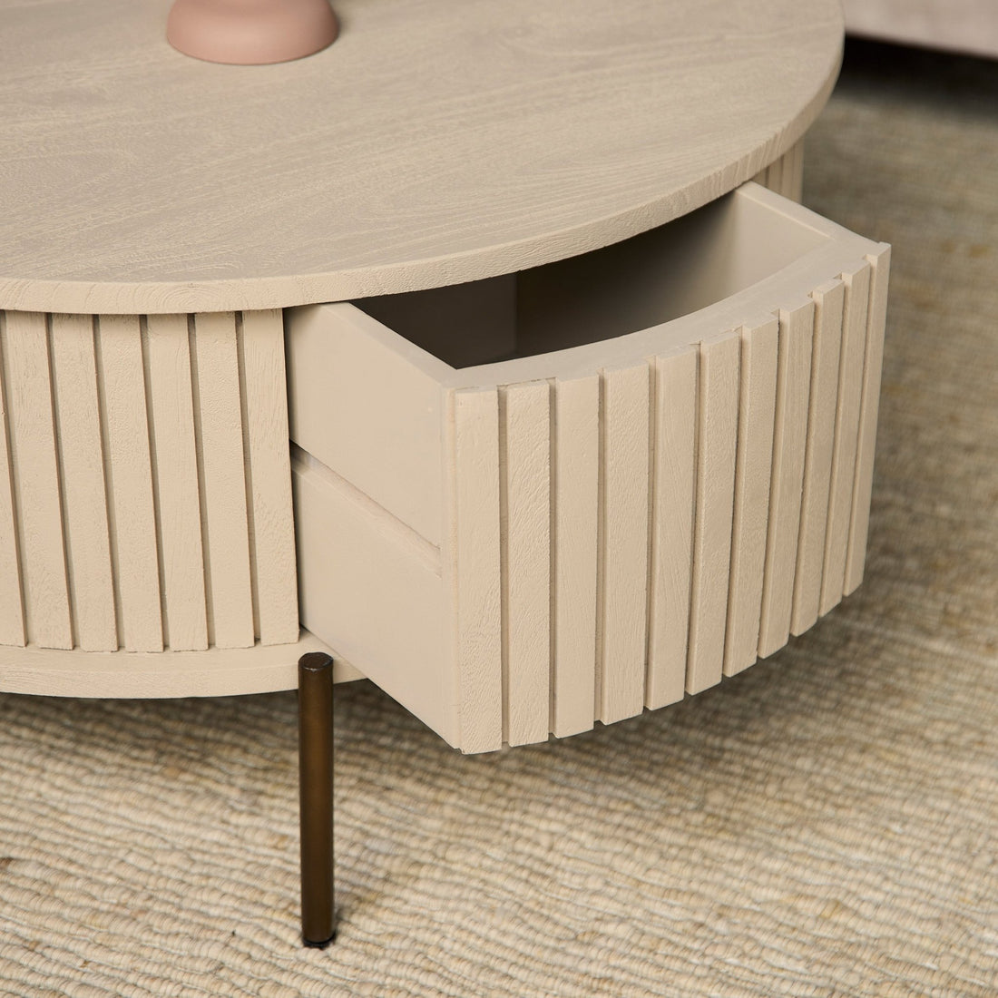 Salontafel Madison Sand | 80 cm | Rond - Industrieelinhuis.nl