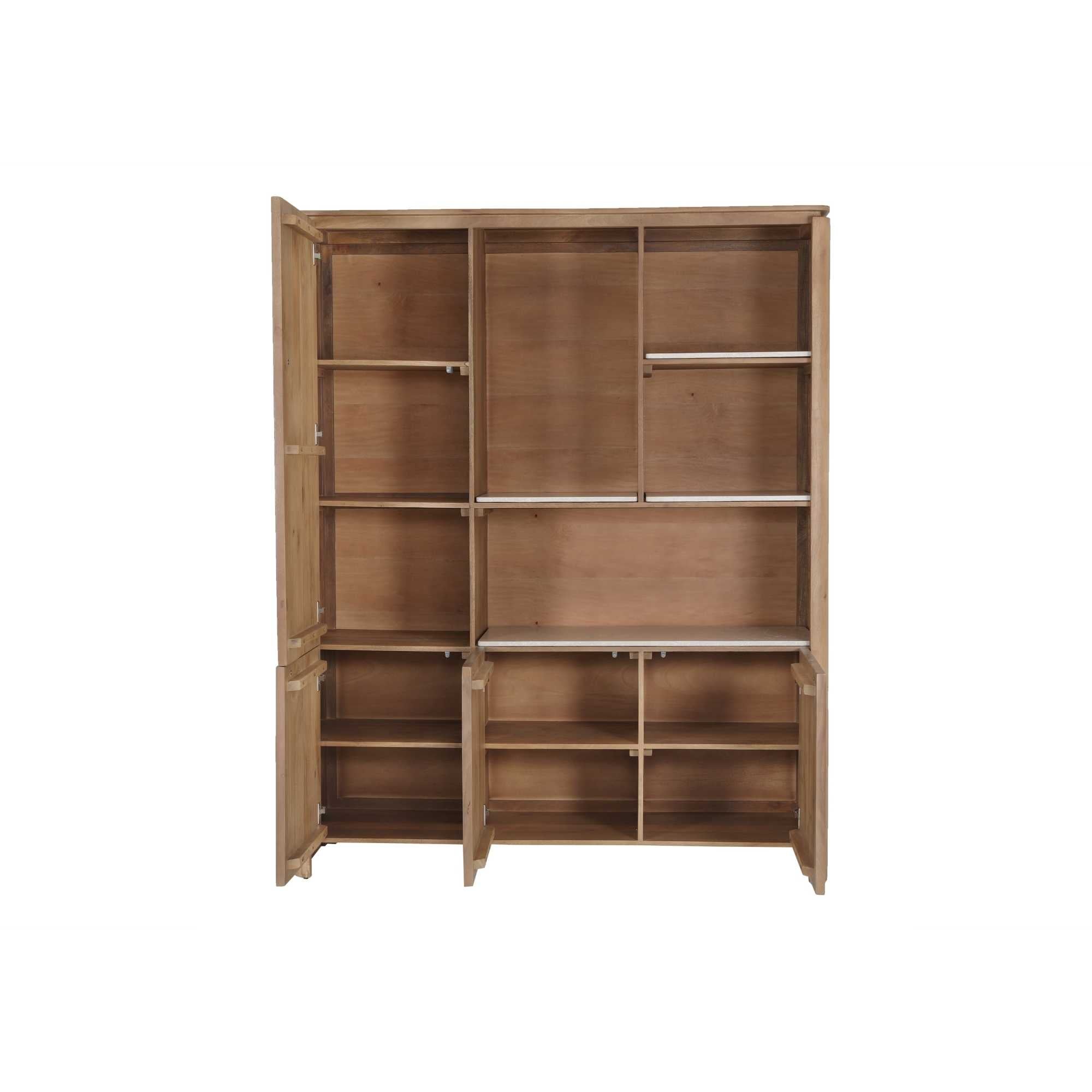 Vakkenkast XL Dallas Naturel Mangohout 160 cm - Industrieelinhuis.nl
