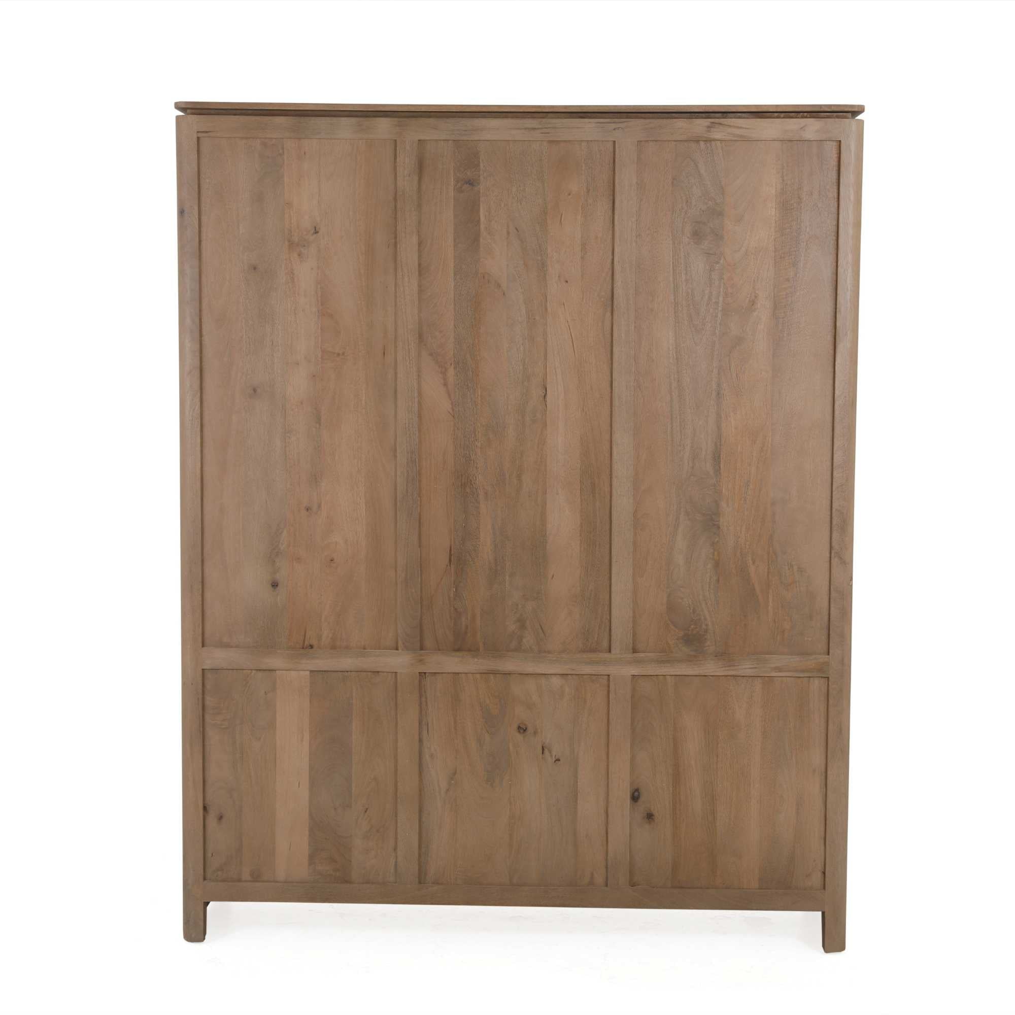 Vakkenkast XL Dallas Naturel Mangohout 160 cm - Industrieelinhuis.nl