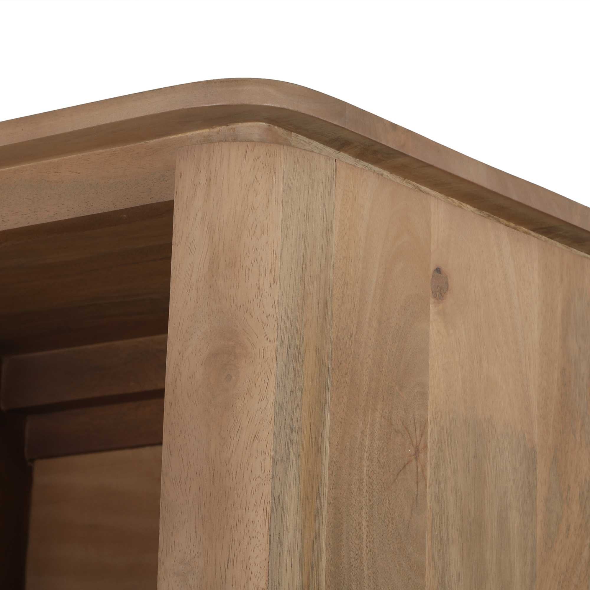 Vakkenkast XL Dallas Naturel Mangohout 160 cm - Industrieelinhuis.nl