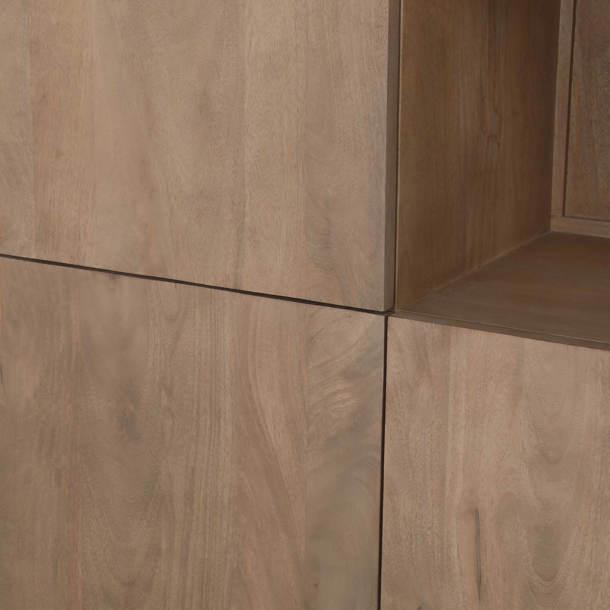 Vakkenkast XL Dallas Naturel Mangohout 160 cm - Industrieelinhuis.nl
