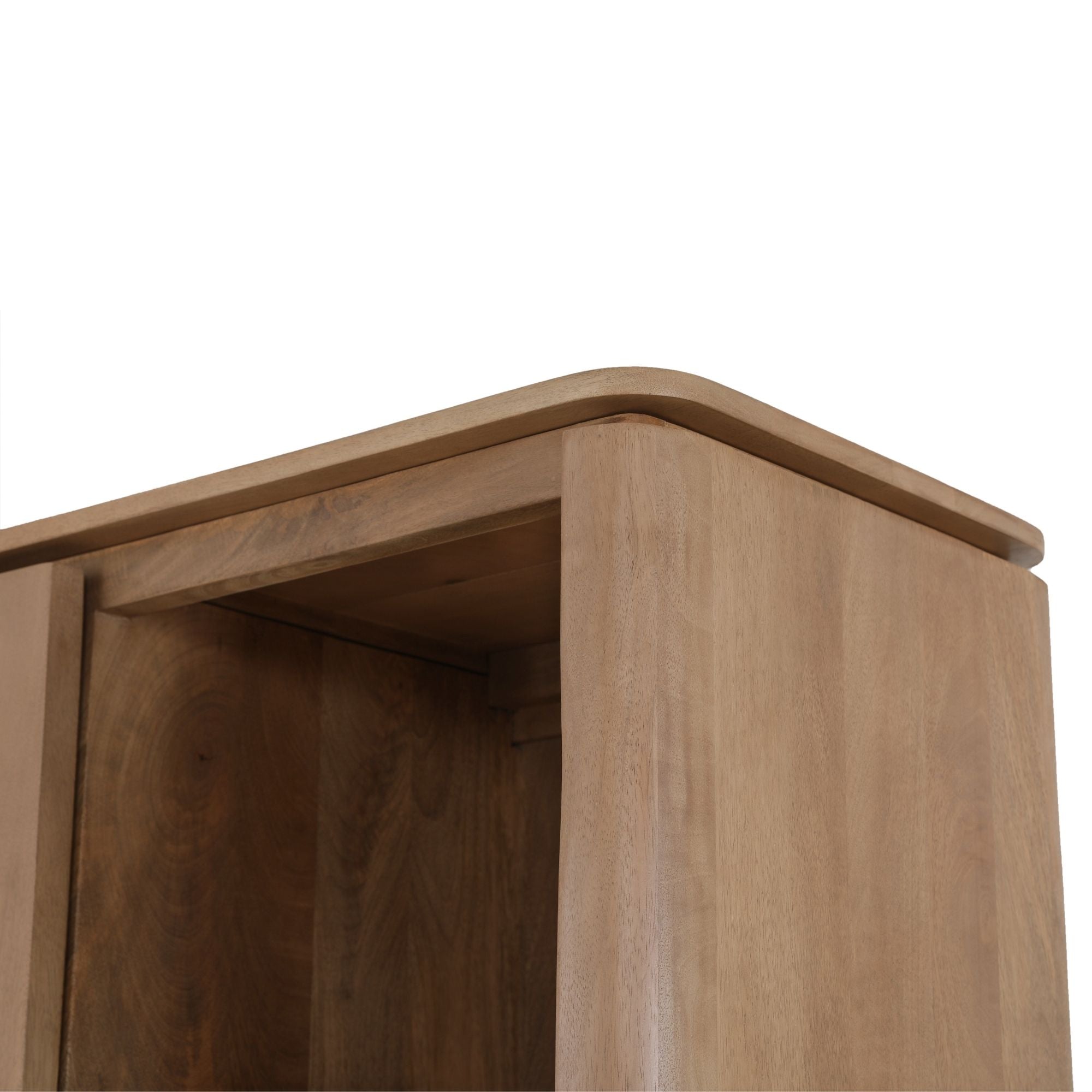 Vakkenkast Dallas Naturel Mangohout 90 cm - Industrieelinhuis.nl