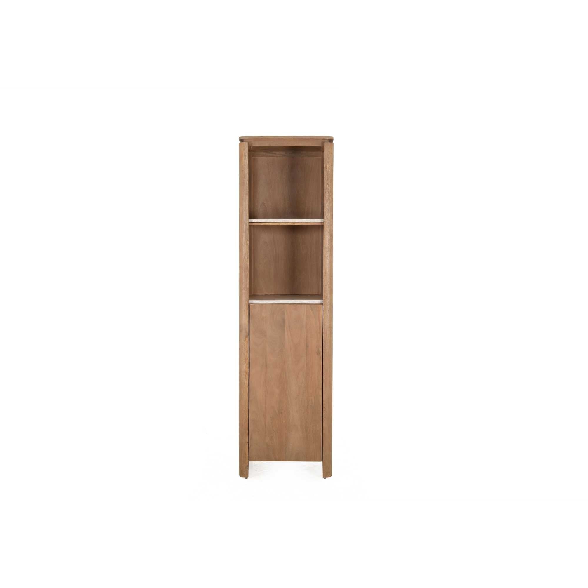 Boekenkast Dallas Naturel Mangohout 55 cm - Industrieelinhuis.nl