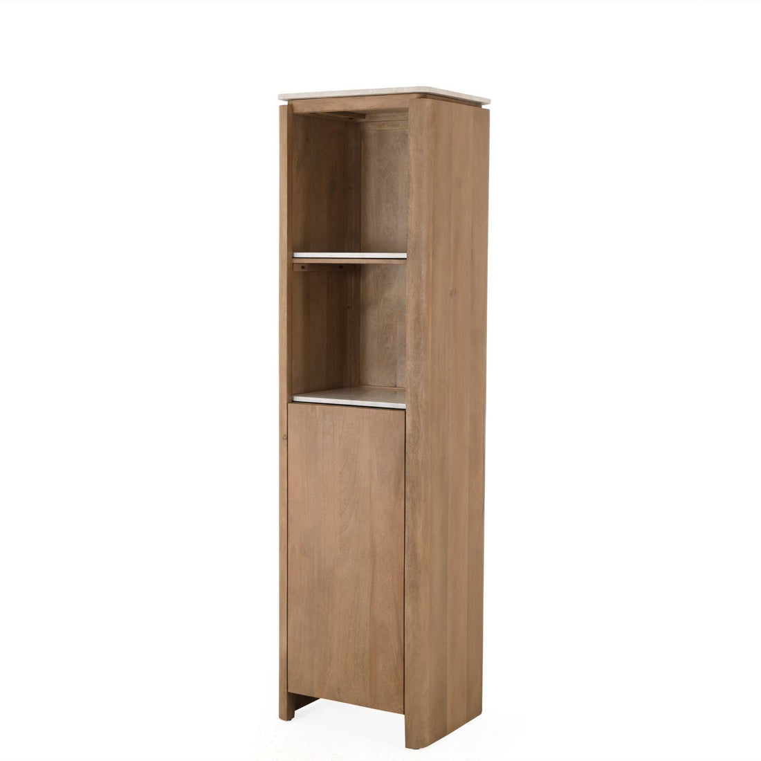 Boekenkast Dallas Naturel Mangohout 55 cm - Industrieelinhuis.nl