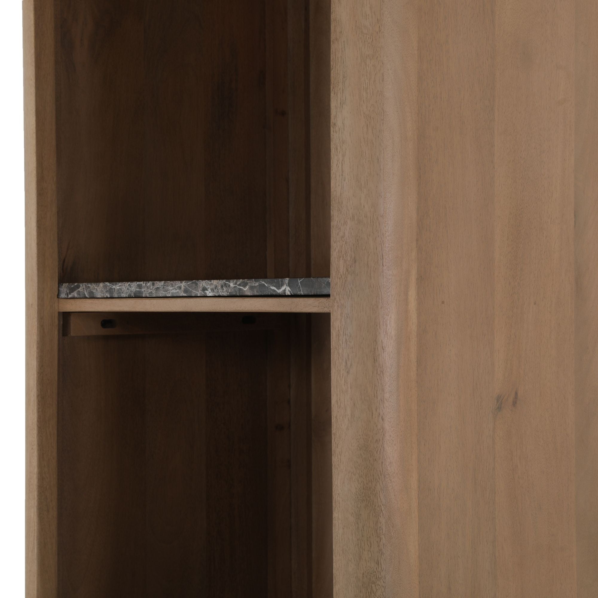 Boekenkast Dallas Naturel Mangohout 55 cm - Industrieelinhuis.nl