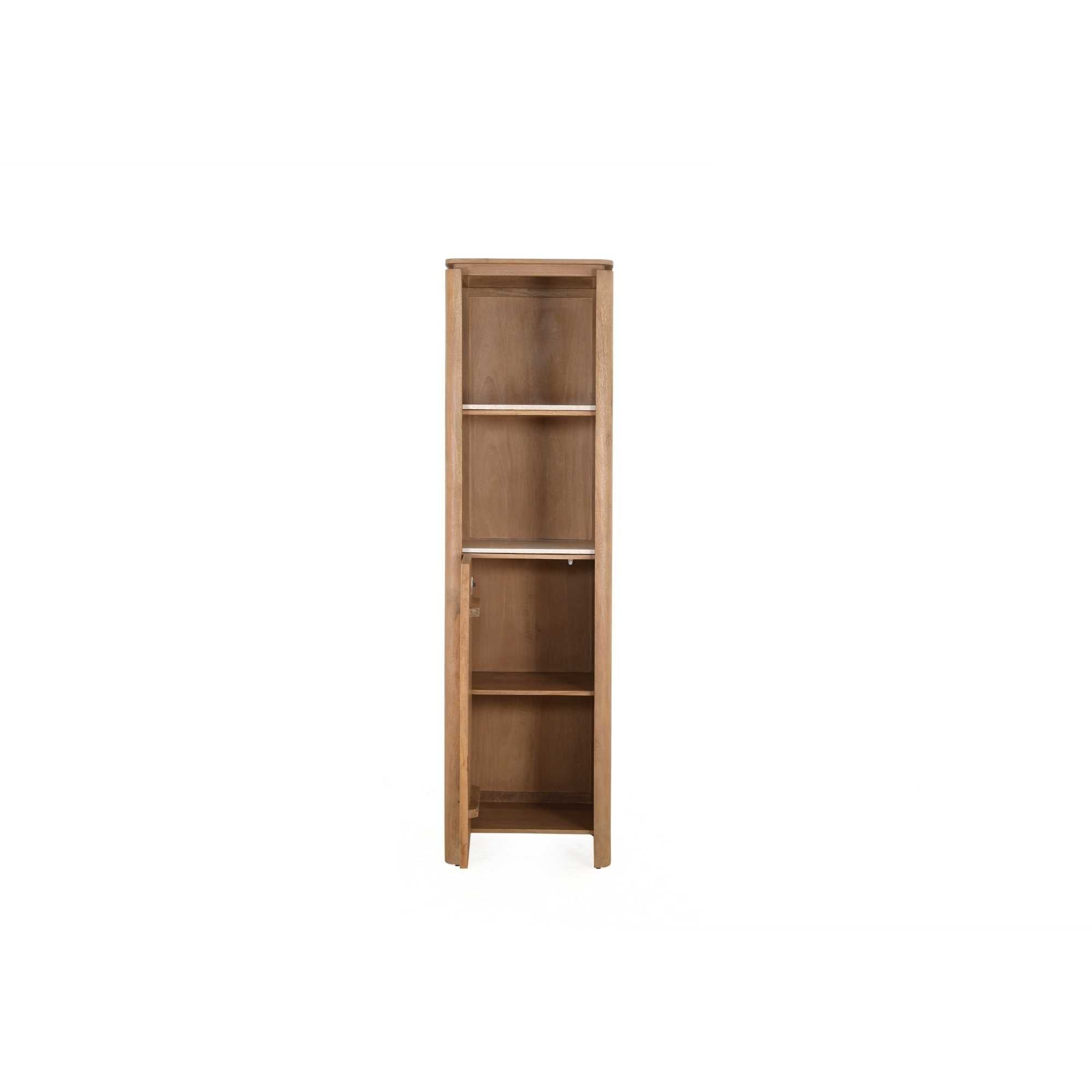Boekenkast Dallas Naturel Mangohout 55 cm - Industrieelinhuis.nl