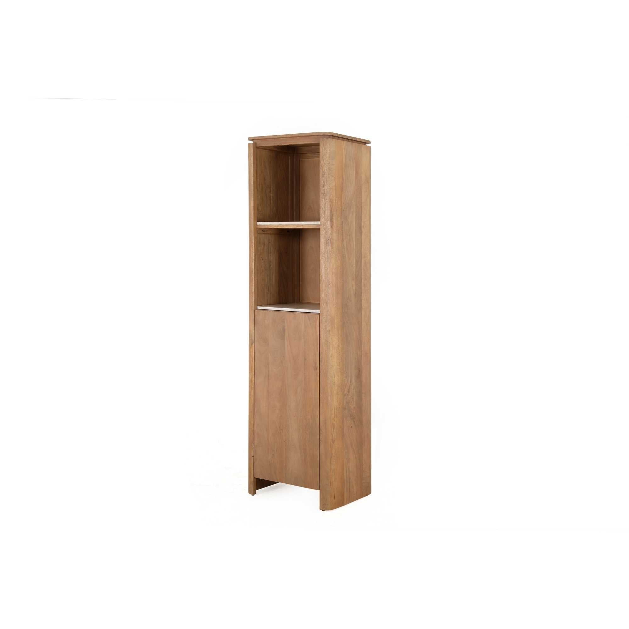 Boekenkast Dallas Naturel Mangohout 55 cm - Industrieelinhuis.nl