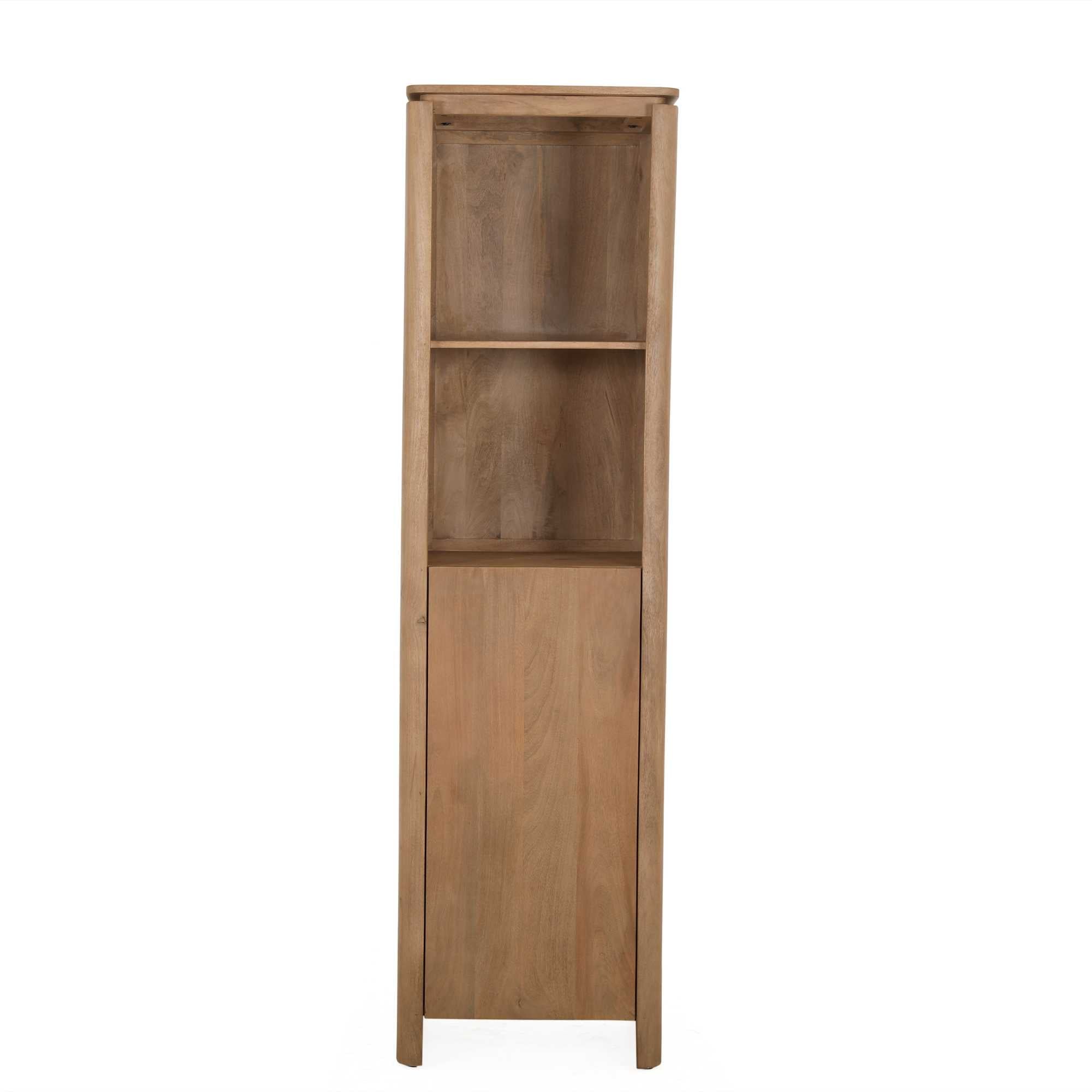 Boekenkast Dallas Naturel Mangohout 55 cm - Industrieelinhuis.nl