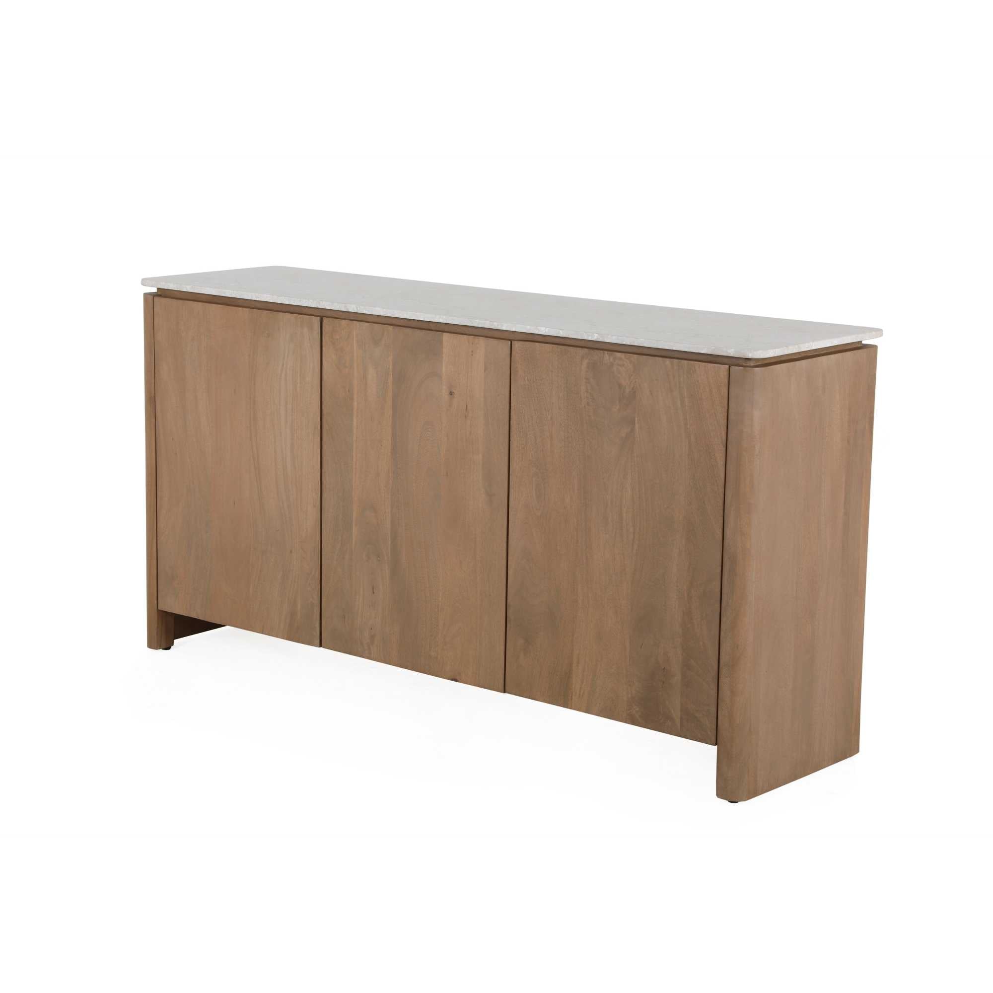 Dressoir Dallas Naturel Mangohout 165 cm - Industrieelinhuis.nl