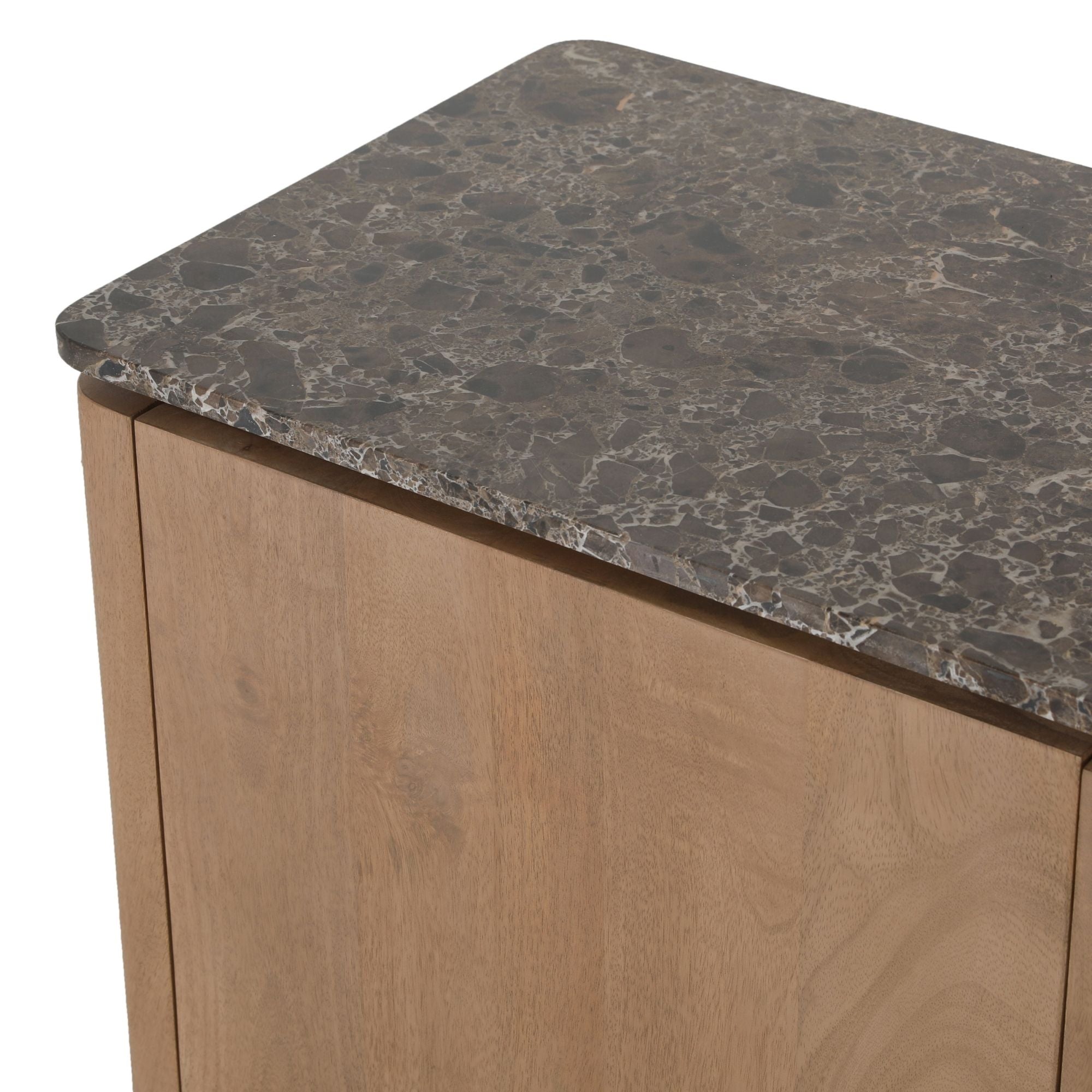 Tv meubel Dallas Naturel Mangohout 165 cm - Industrieelinhuis.nl
