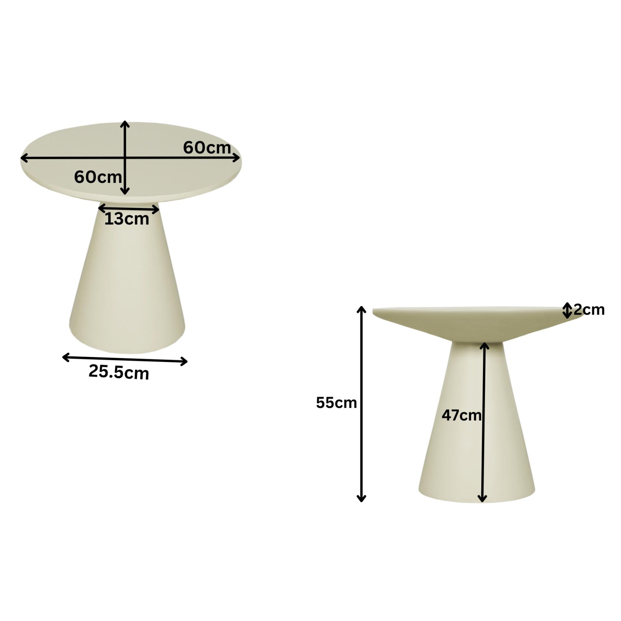 Salontafel Bellis 60 cm - Industrieelinhuis.nl