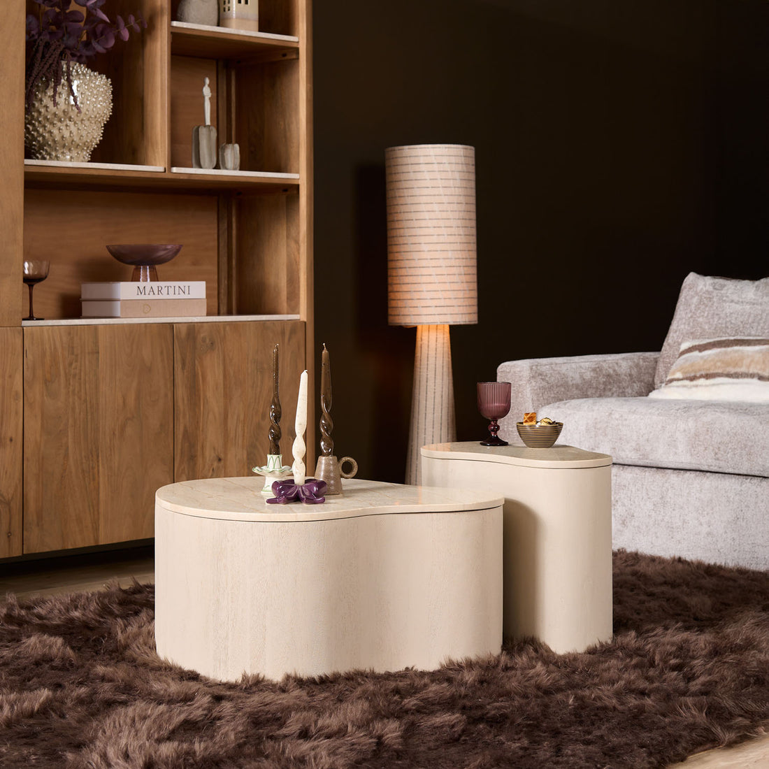 Organische Salontafel Lovi | 77 cm | Sand - Industrieelinhuis.nl