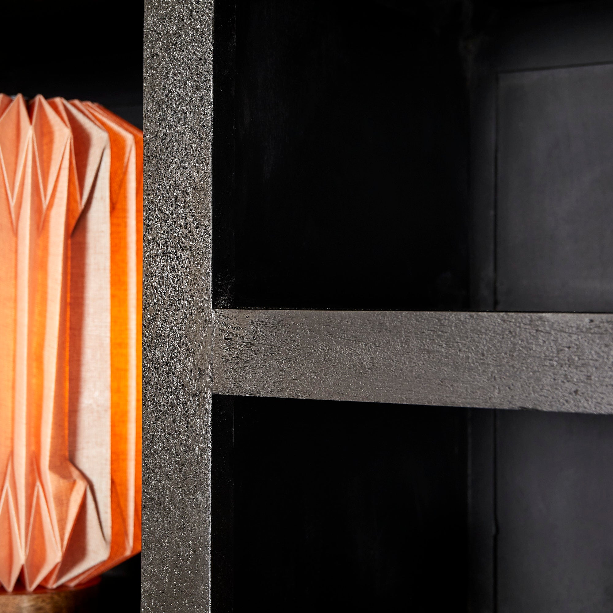Vakkenkast Brussel Black XL | 160 cm - Industrieelinhuis.nl