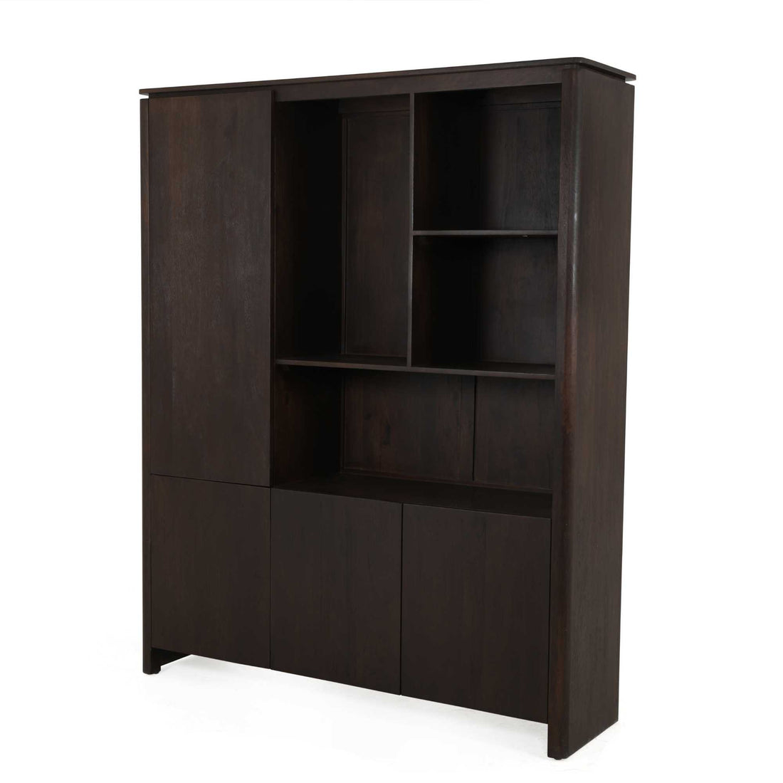 Vakkenkast XL Dallas Bruin Mangohout 160 cm - Industrieelinhuis.nl