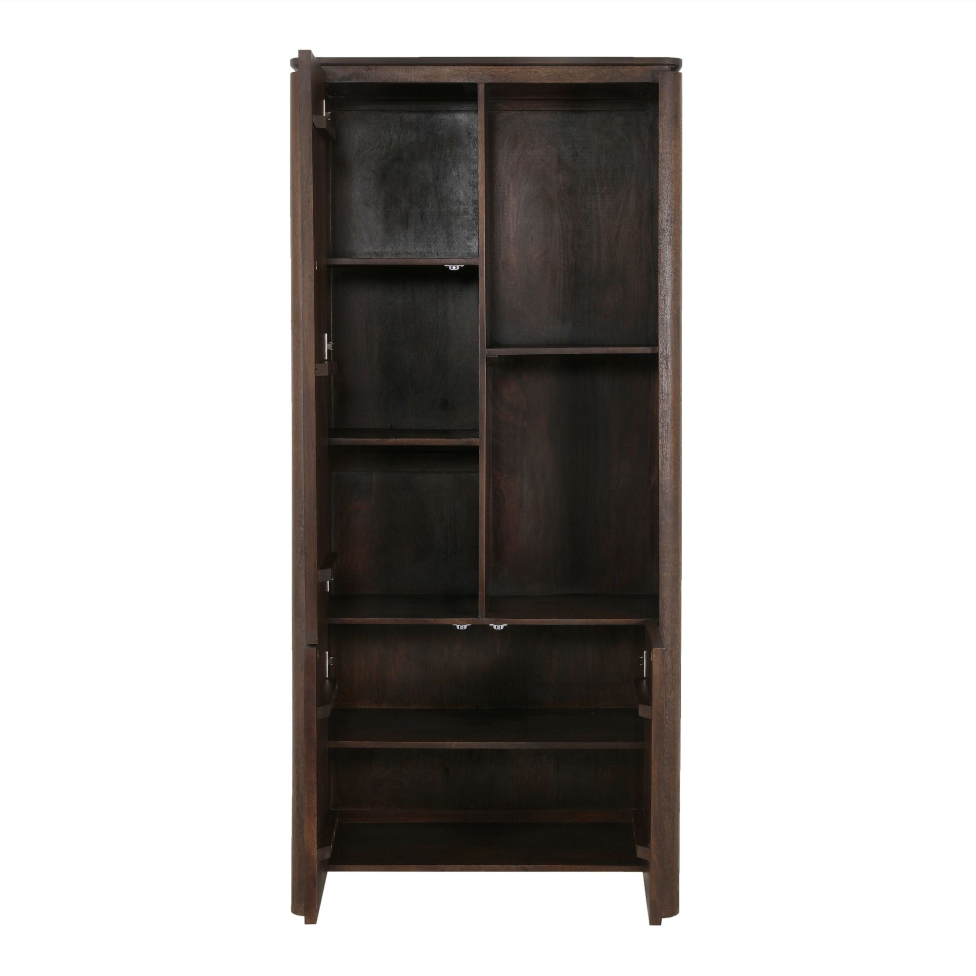 Vakkenkast Dallas Bruin Mangohout 90 cm - Industrieelinhuis.nl