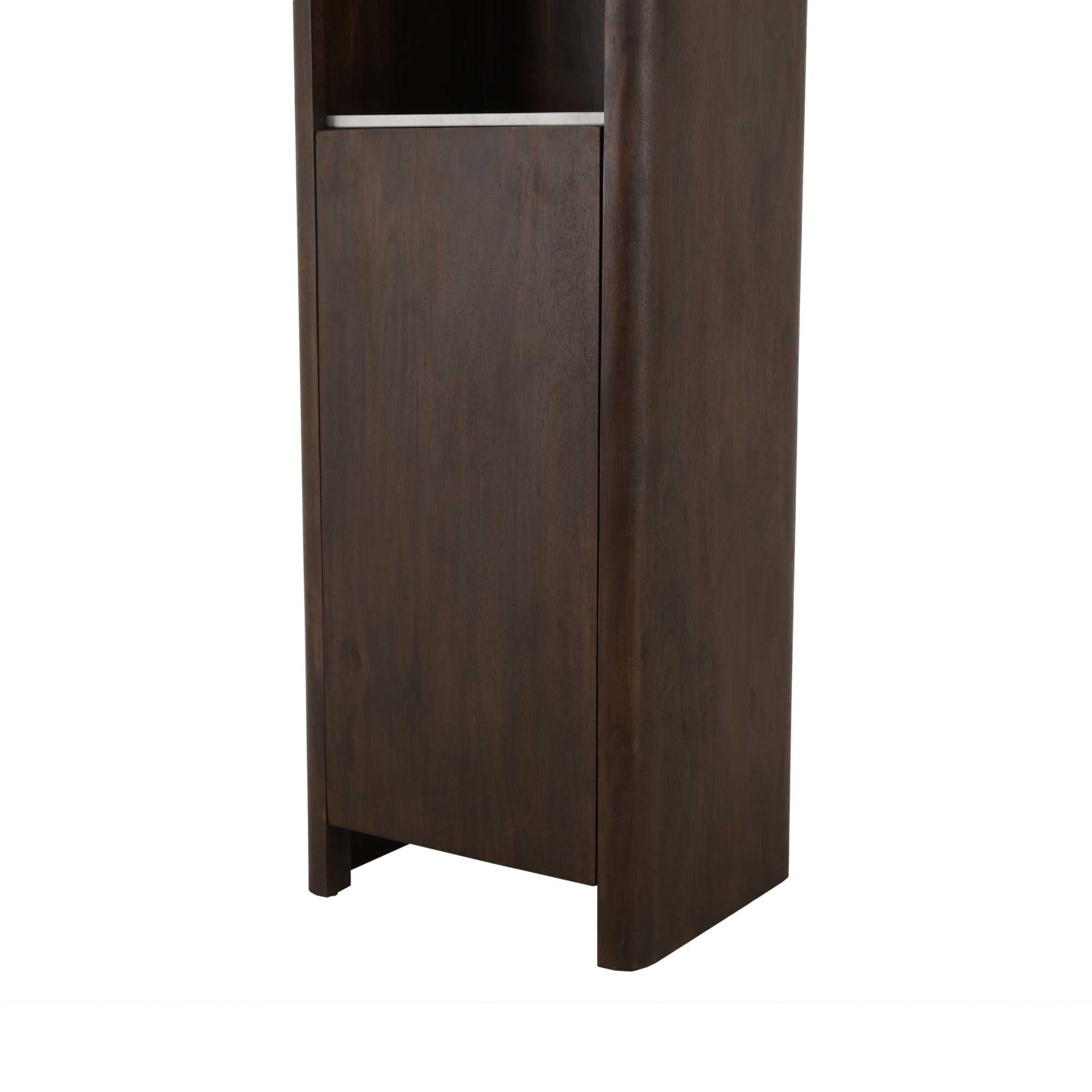 Boekenkast Dallas Bruin Mangohout 55 cm - Industrieelinhuis.nl
