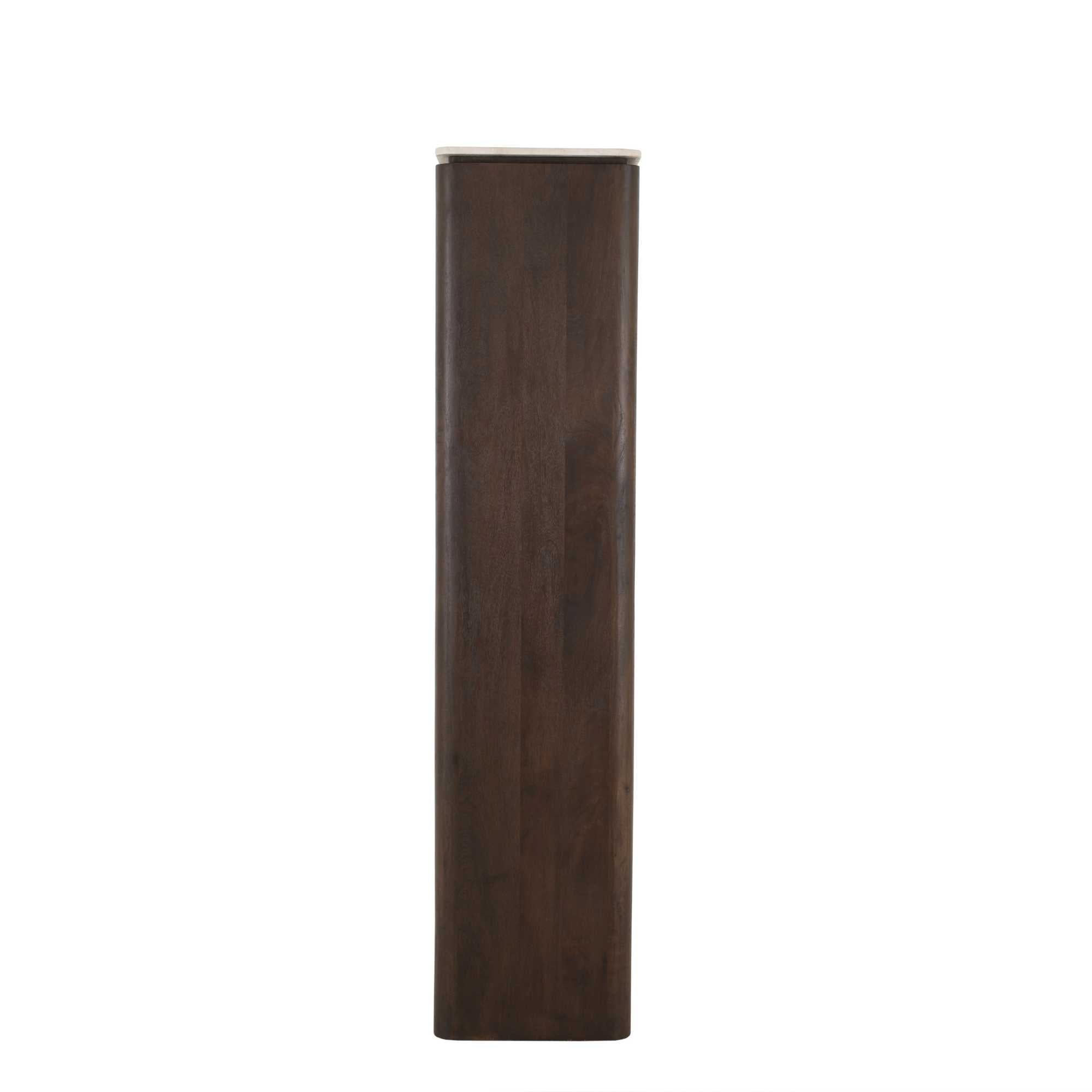 Boekenkast Dallas Bruin Mangohout 55 cm - Industrieelinhuis.nl