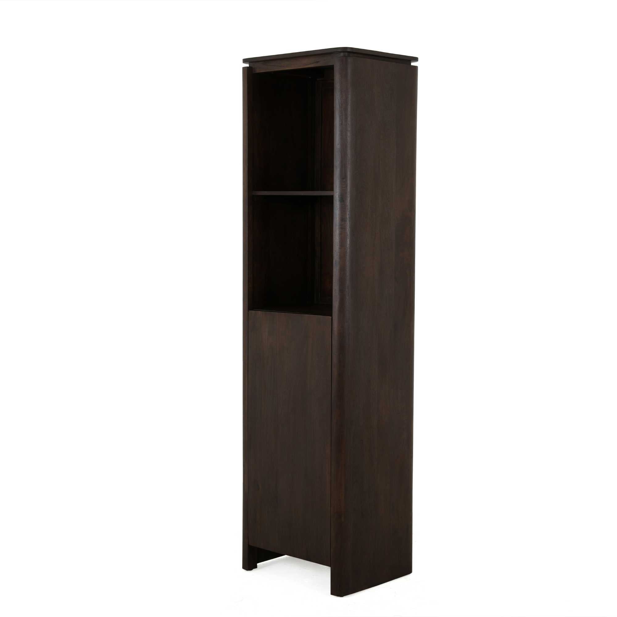 Boekenkast Dallas Bruin Mangohout 55 cm - Industrieelinhuis.nl