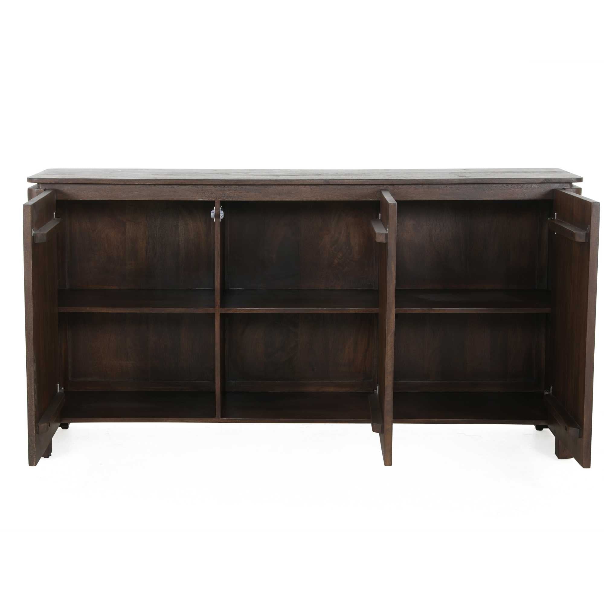 Dressoir Dallas Bruin Mangohout 165 cm - Industrieelinhuis.nl