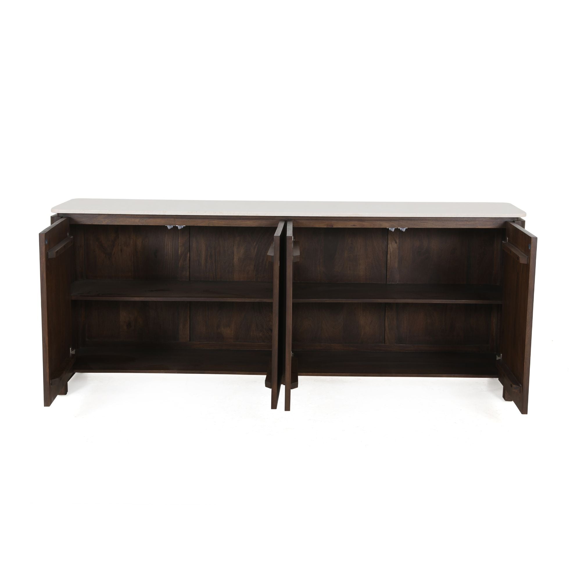 Dressoir Dallas Bruin Mangohout 210 cm - Industrieelinhuis.nl