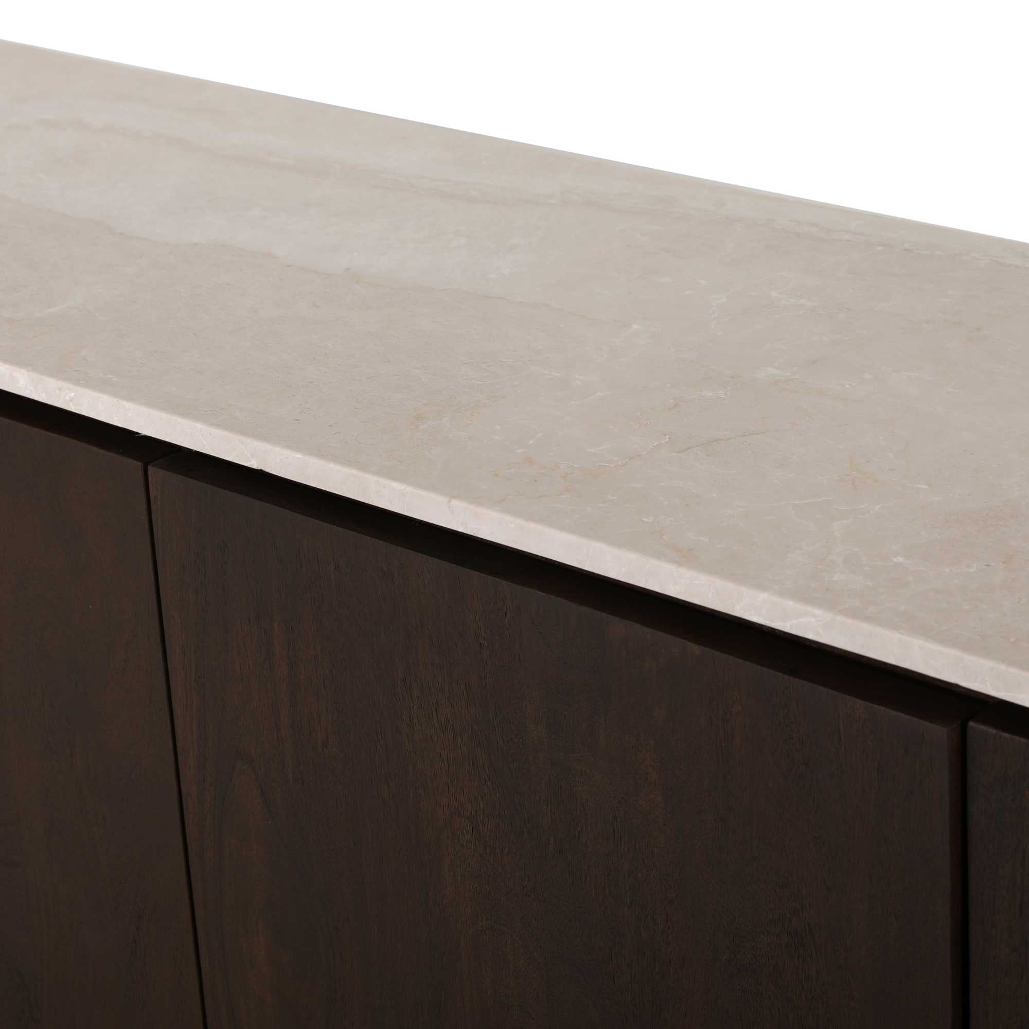 Dressoir Dallas Bruin Mangohout 210 cm - Industrieelinhuis.nl