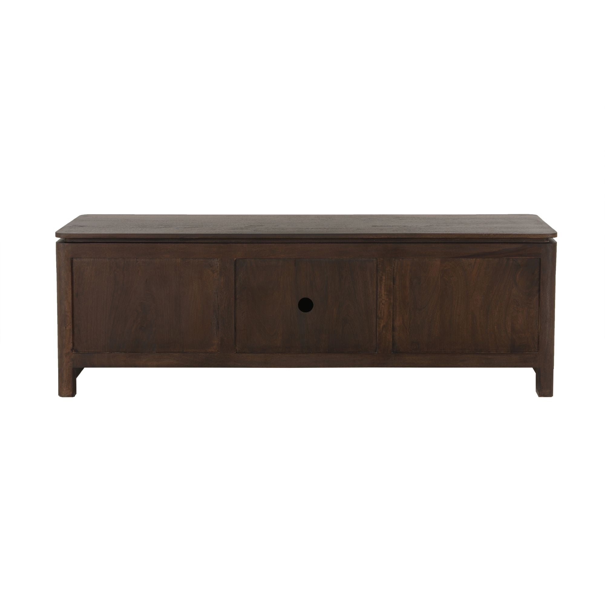 Tv meubel Dallas Bruin Mangohout 165 cm - Industrieelinhuis.nl
