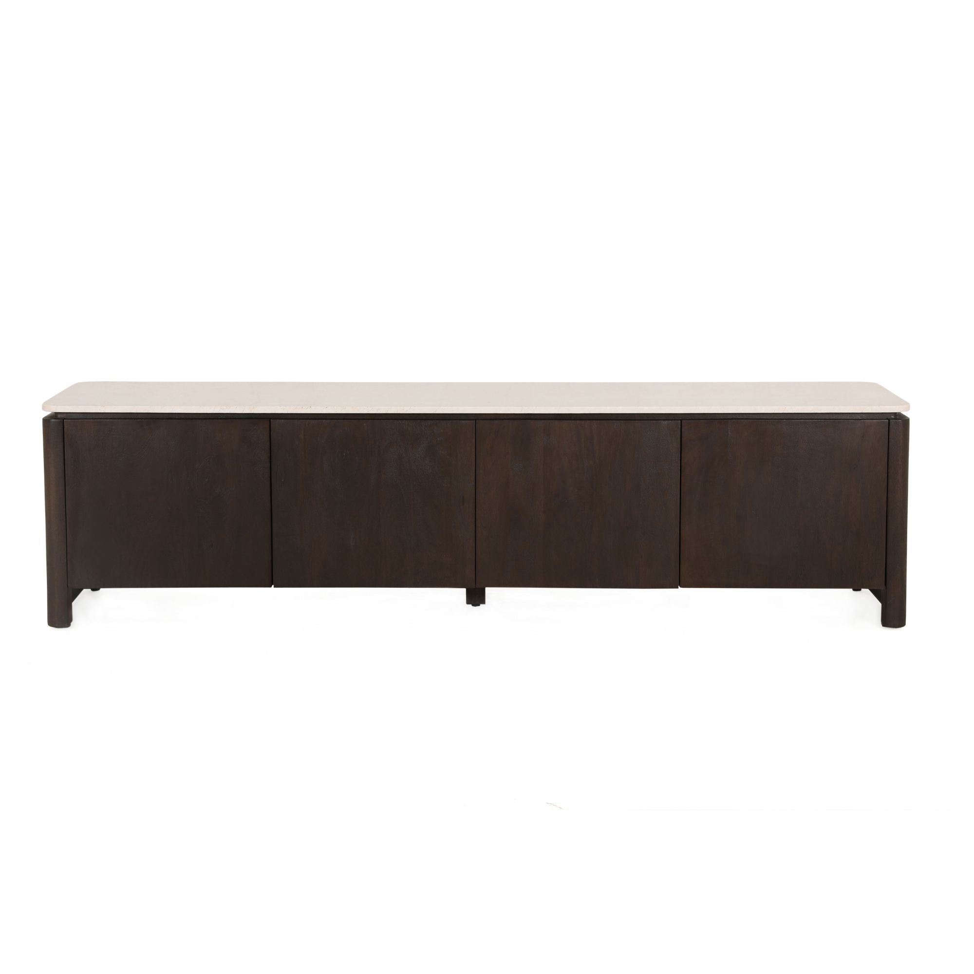 Tv meubel Dallas Bruin Mangohout 210 cm - Industrieelinhuis.nl