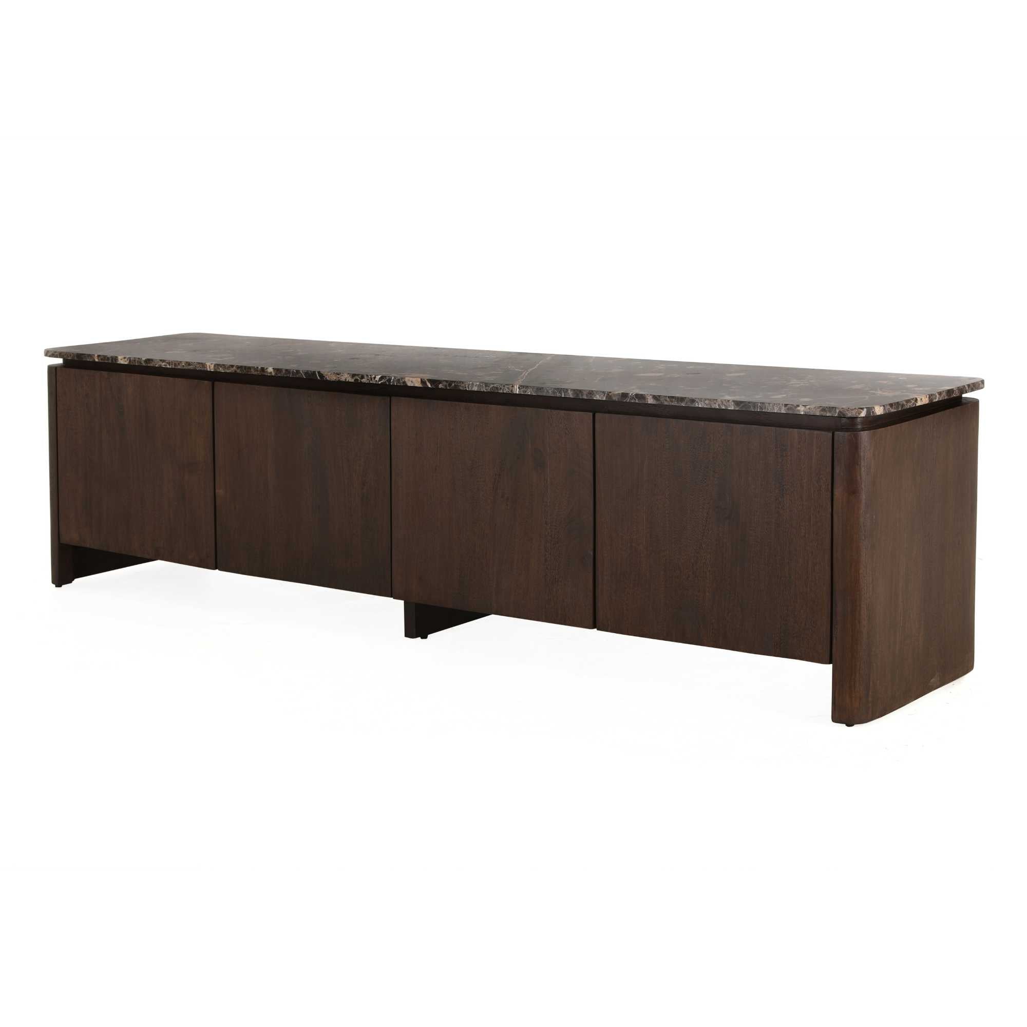 Dressoir Dallas Bruin Mangohout 165 cm - Industrieelinhuis.nl