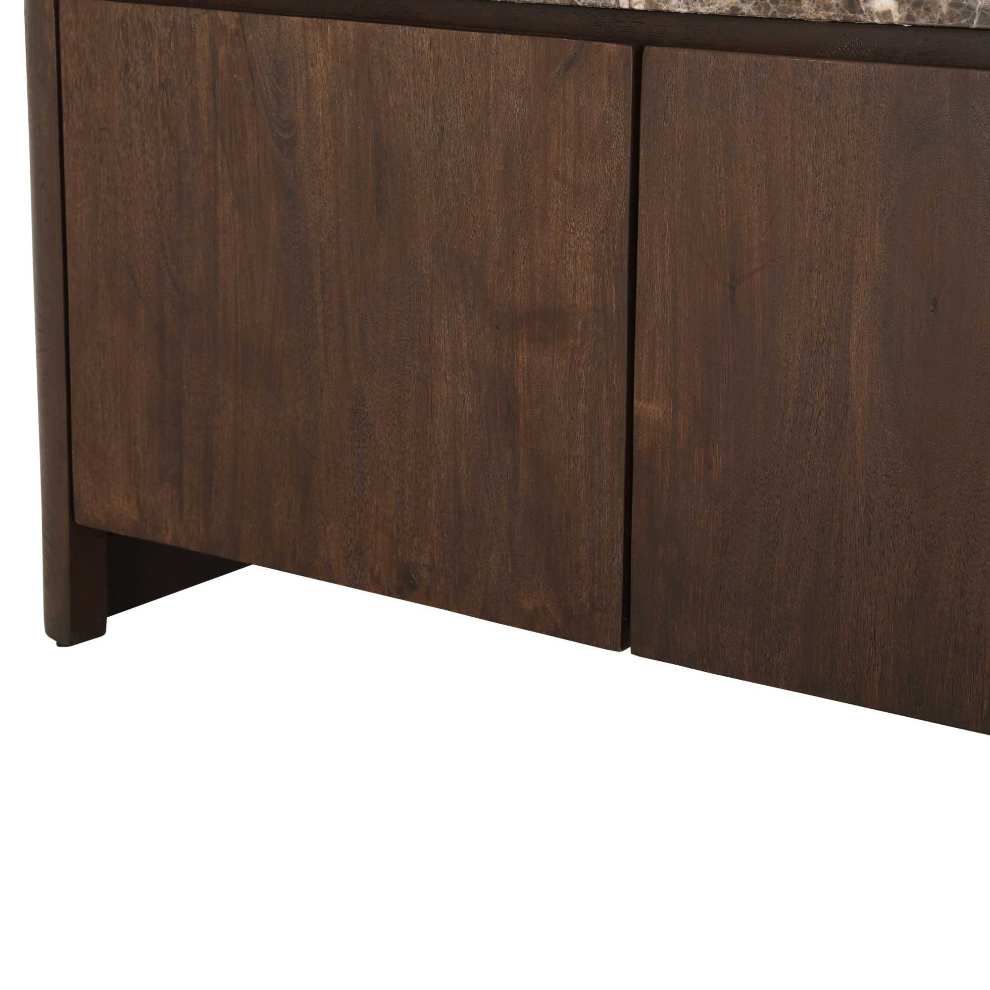 Dressoir Dallas Bruin Mangohout 165 cm - Industrieelinhuis.nl