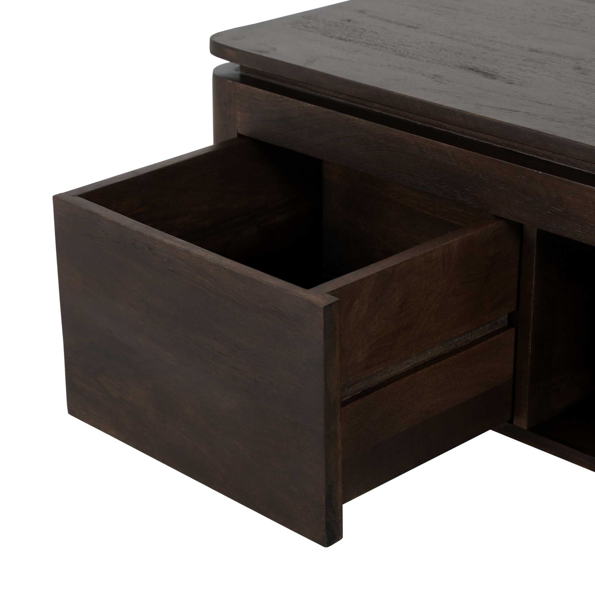 Dressoir Dallas Bruin Mangohout 165 cm - Industrieelinhuis.nl