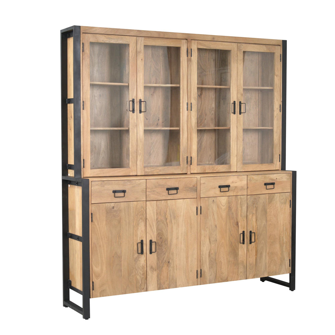 Vitrinekast Britt XXL | 200 cm - Industrieelinhuis.nl
