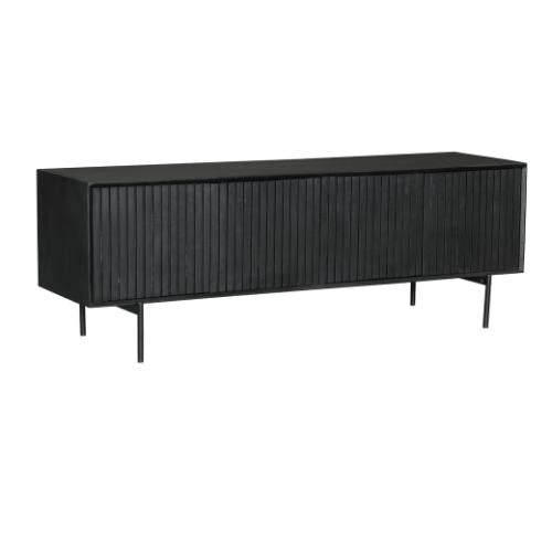 Tv-meubel Madison Zwart 165 cm - Industrieelinhuis.nl