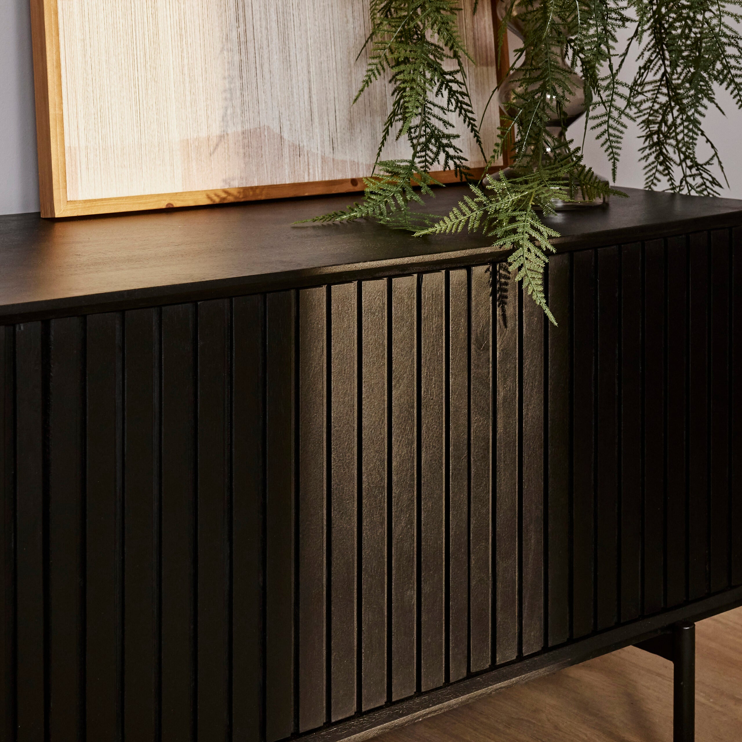 Tv meubel Madison Black | 210 cm - Industrieelinhuis.nl