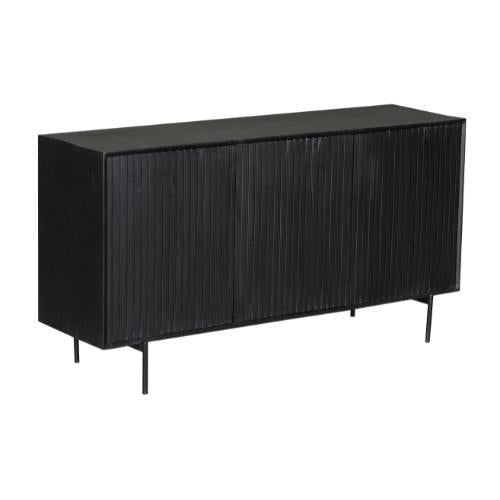 Dressoir Madison Zwart 165 cm - Industrieelinhuis.nl