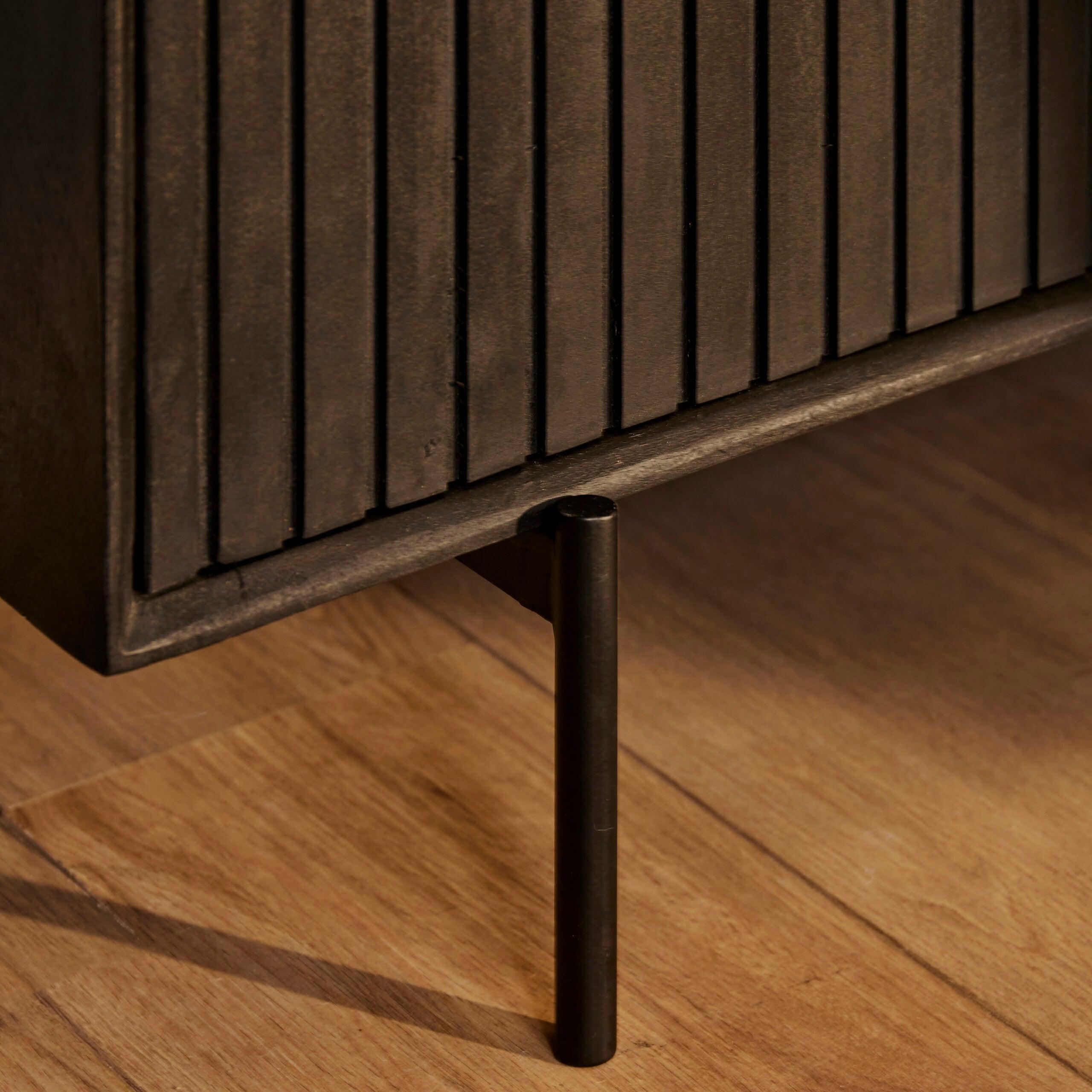 Dressoir Madison Zwart 165 cm - Industrieelinhuis.nl